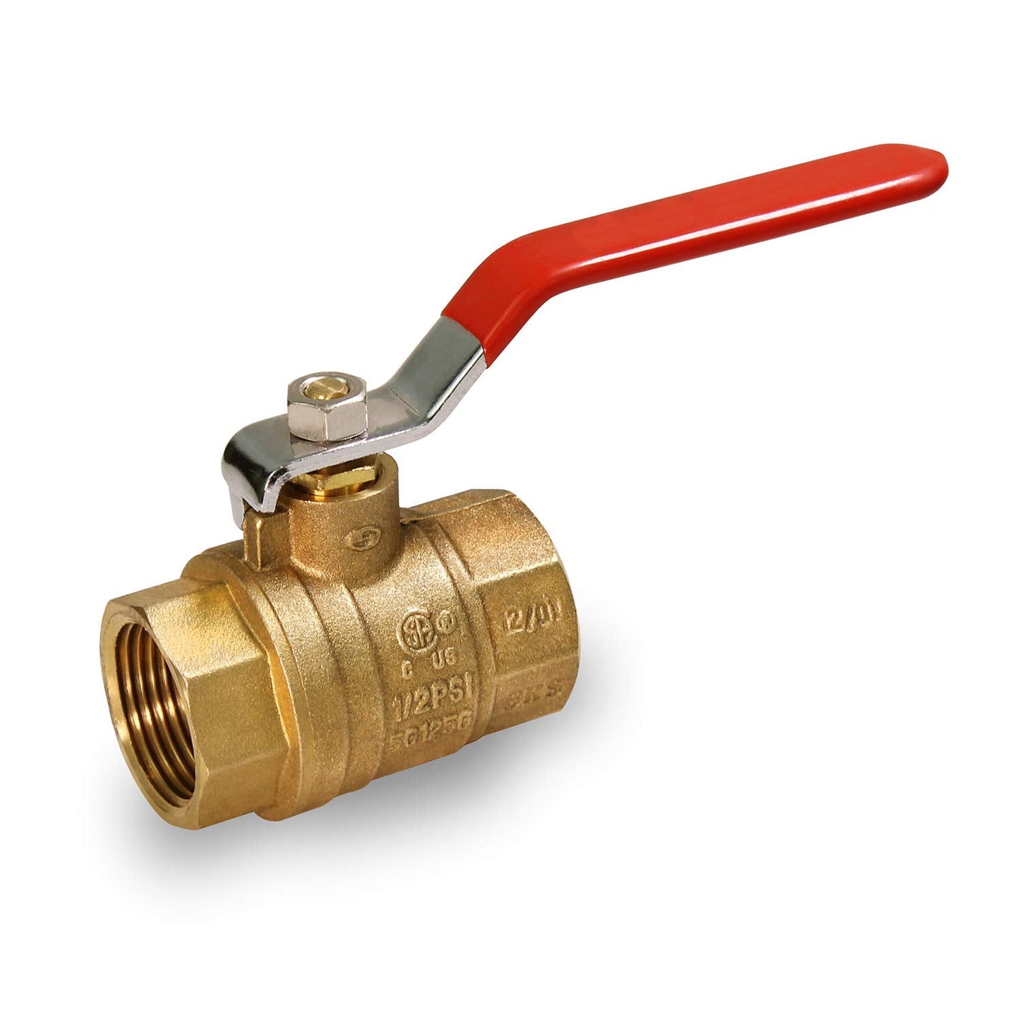 Midline Valve T522223 Premium Brass Gas Ball Valve, with 1 in. FIP Connections