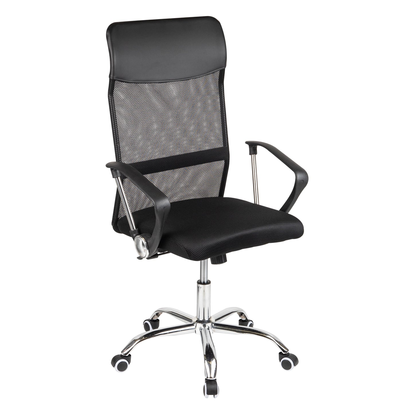 Mind Reader Swivel Office Chair with Headrest, Height Adjustable, Desk Chair, Office, 25.5"L x 21"W x 42.5-47"H