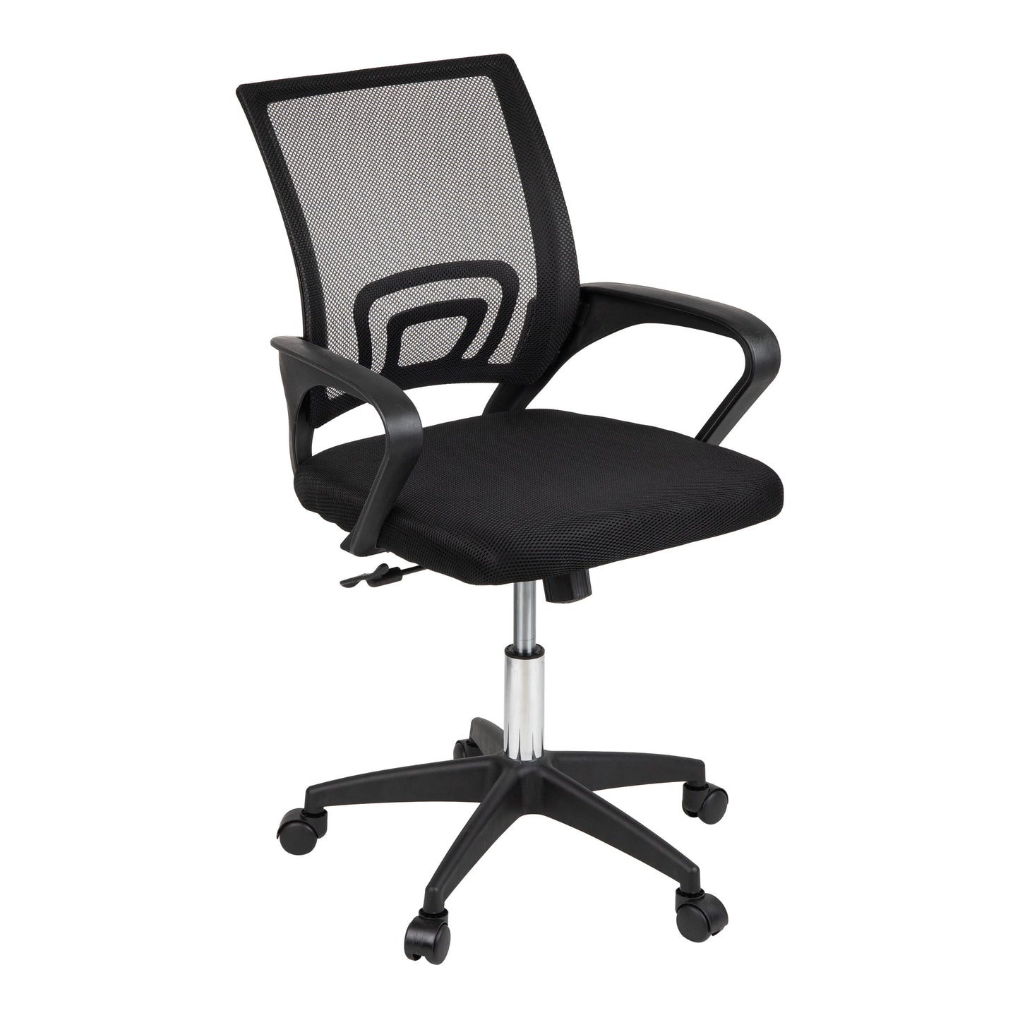 Mind Reader Swivel Office Chair with Wheels, Height Adjustable, Desk Chair, Office, 23"L x 21"W x 34.25-38"H