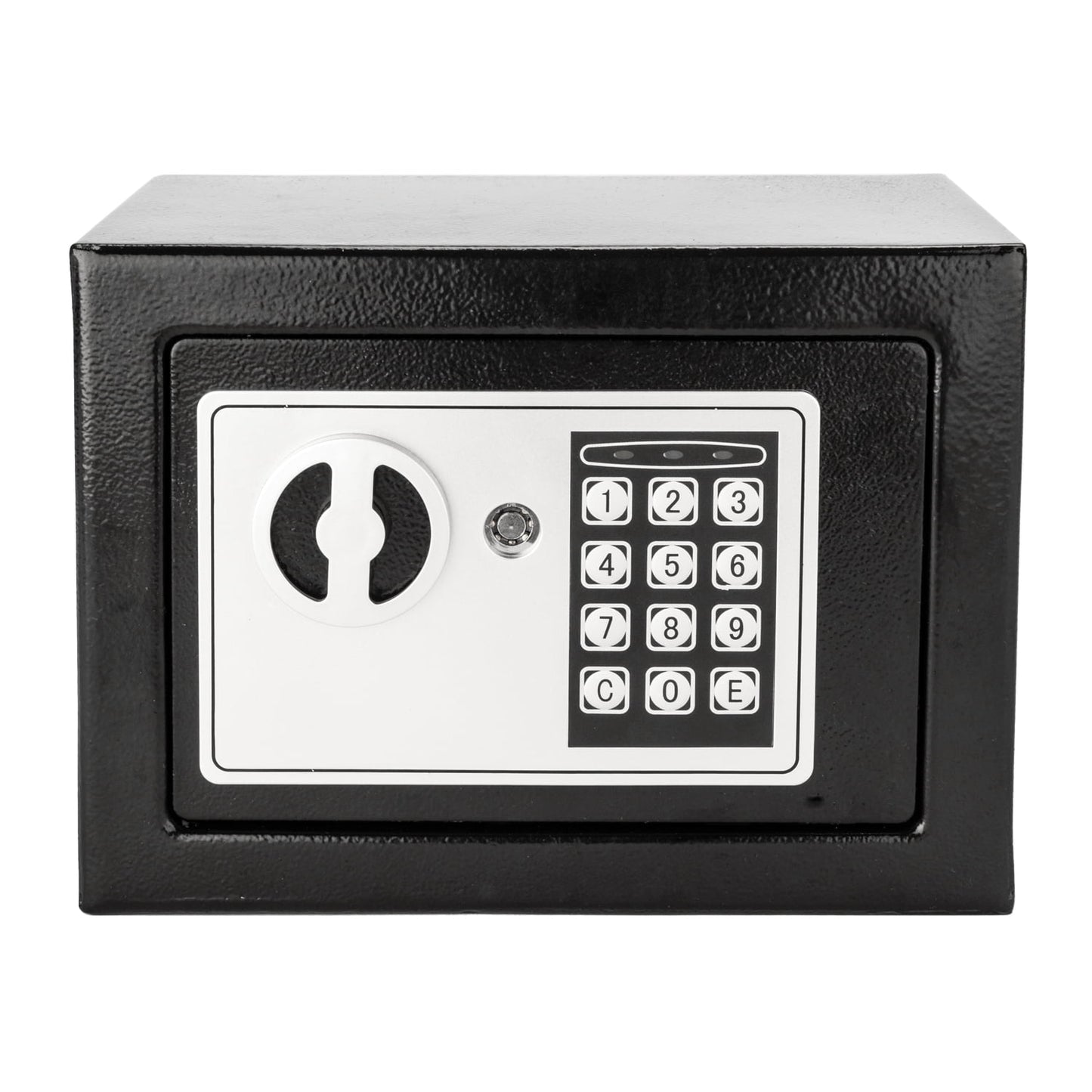 Mini Wall-in Style Electronic Code Metal Steel Box Safe Case 17EF, Black