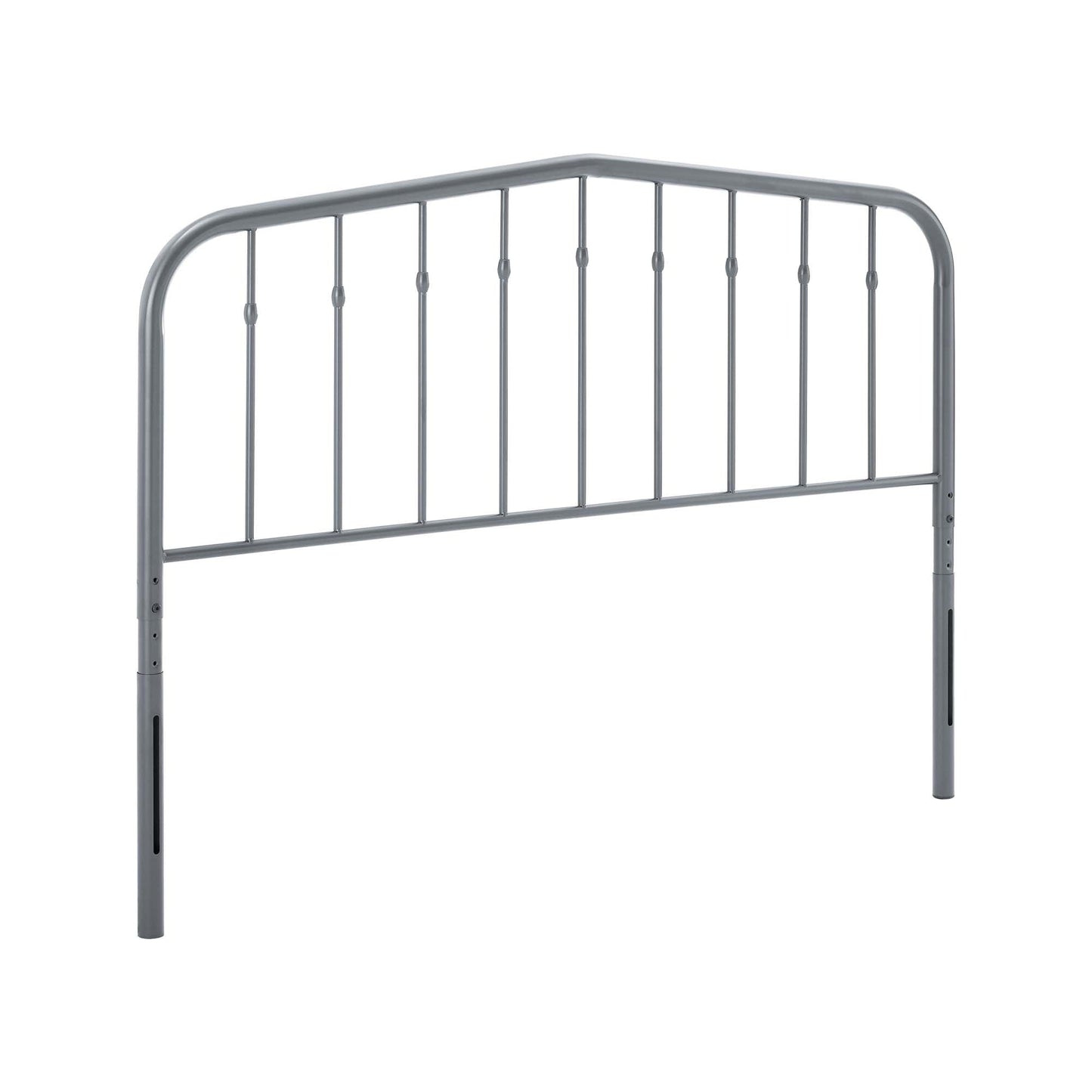 Modway Lennon Twin Metal Headboard in Gray