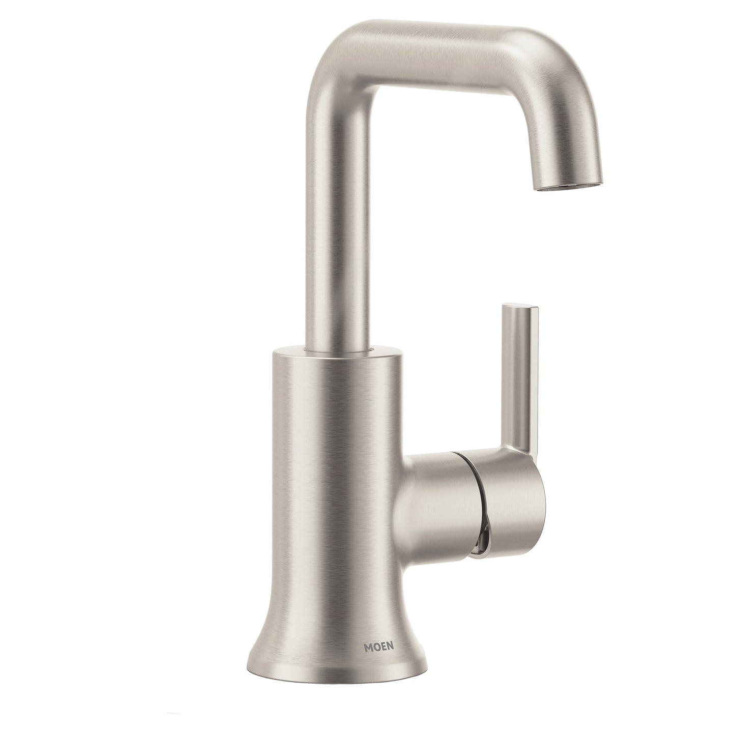 Moen Zyla Spot Resist Nickel High Arc Single Handle Bathroom Faucet
