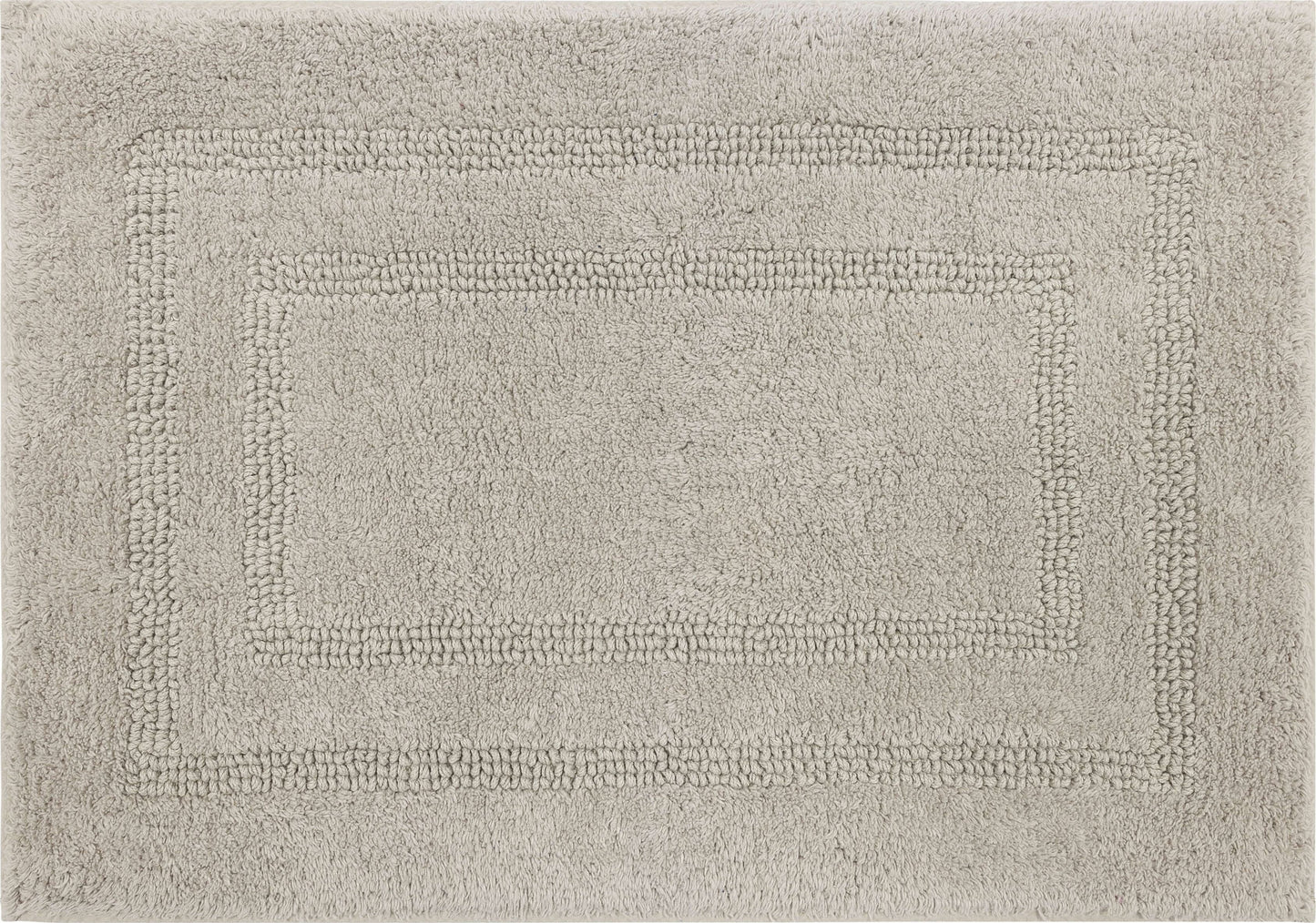 Mohawk Cotton Bath Mat Soft Absorbent Quick Dry Machine Washable Bathroom Mat, Silver, 24" x 60"