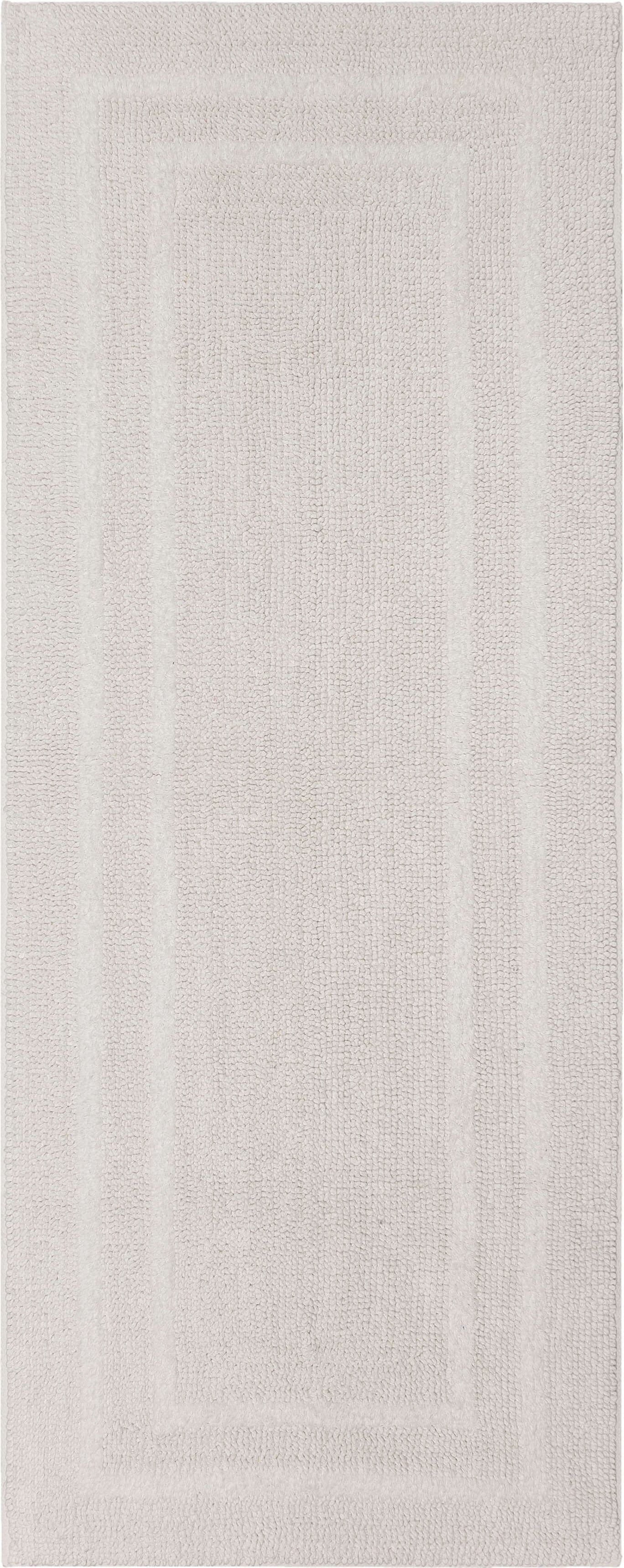 Mohawk Cotton Bath Mat Soft Absorbent Quick Dry Machine Washable Bathroom Mat, White, 24" x 60"