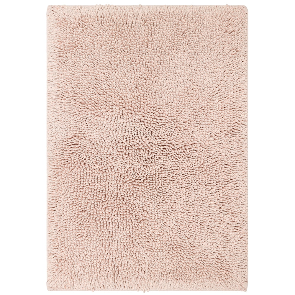 Mohawk Home Classic Cotton Plush Stain/Fade Resistant Non-Slip Washable Bath Mat, Blush, 1' 9" X 2' 10"