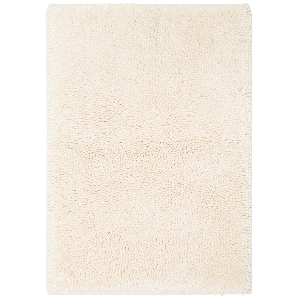 Mohawk Home Classic Cotton Plush Stain/Fade Resistant Non-Slip Washable Bath Mat, Parchment, 2' 3" X 3' 9"