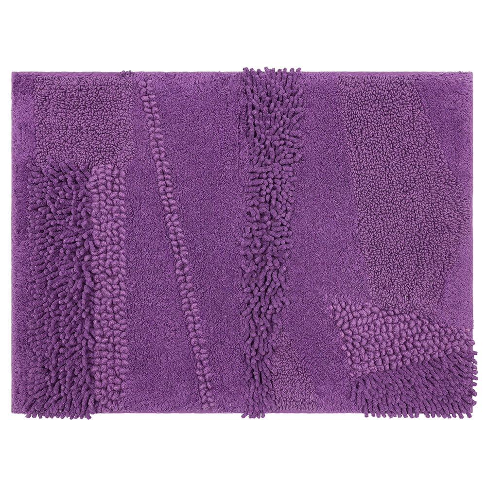 Mohawk Home Composition Cotton Bath Mat, Fiesta Violet, 2' x 5'
