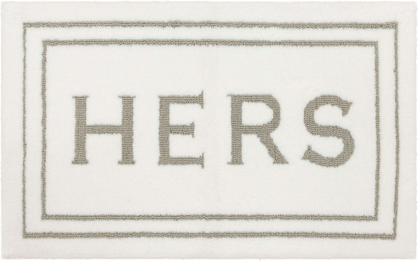 Mohawk Home Hers Knitted Plush Pile Washable Polyester Non-Slip Bath Mat, Gray, 2' x 3'4"