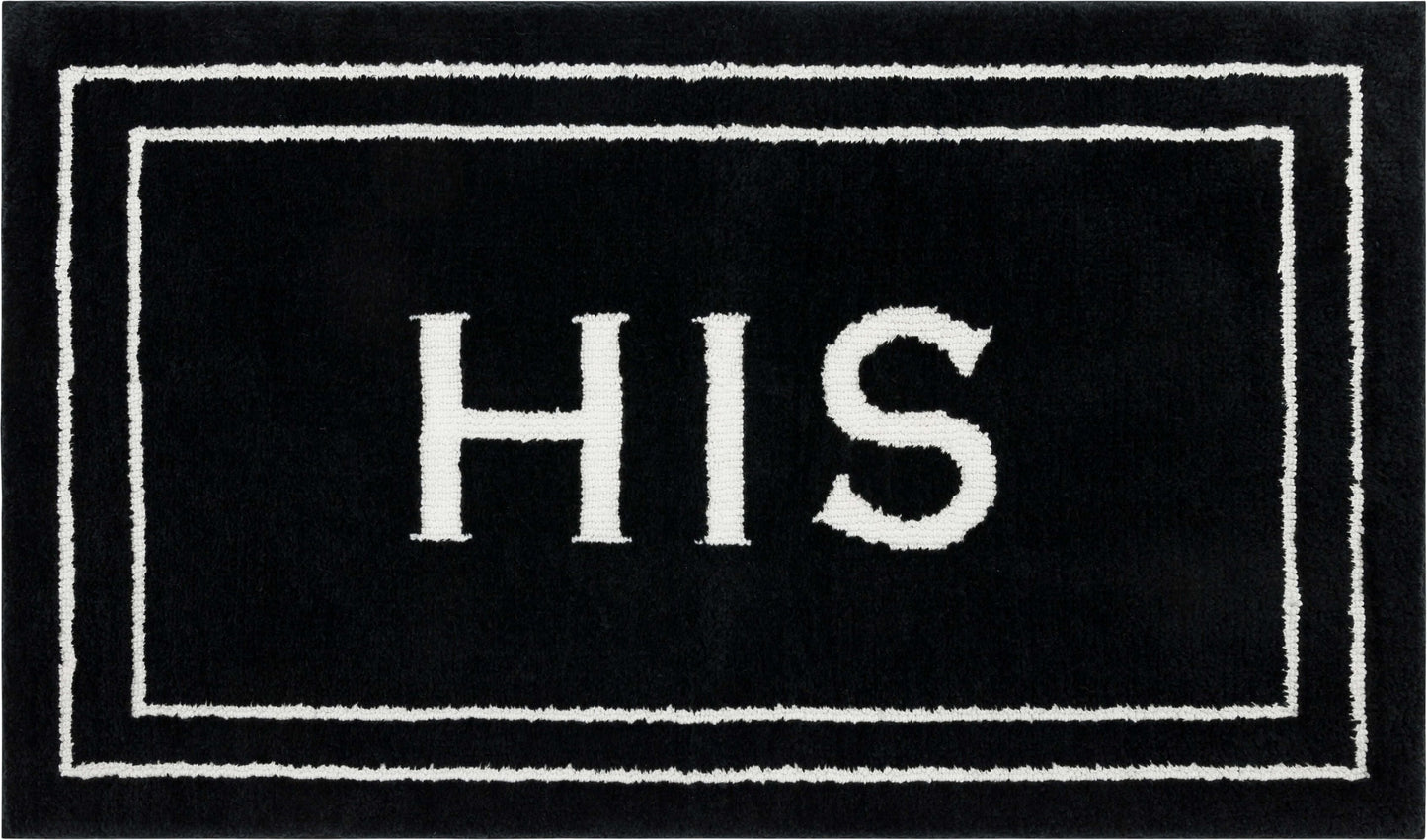 Mohawk Home His Knitted Plush Pile Washable Polyester Non-Slip Bath Mat, Ebony, 2' x 3'4"