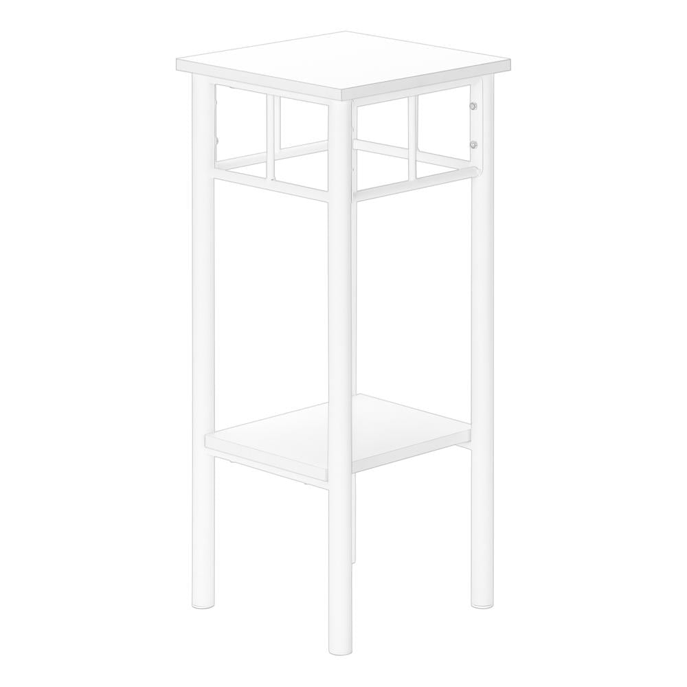 Monarch Accent Table in Metal White