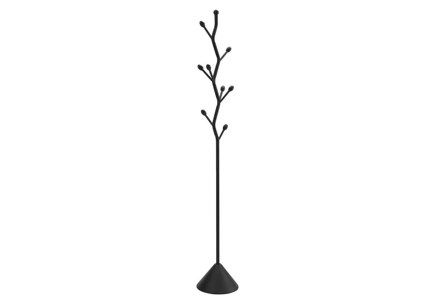 Coat Rack - Hall Tree - 8 Hooks - Entryway - 72"h - Bedroom - Black Metal
