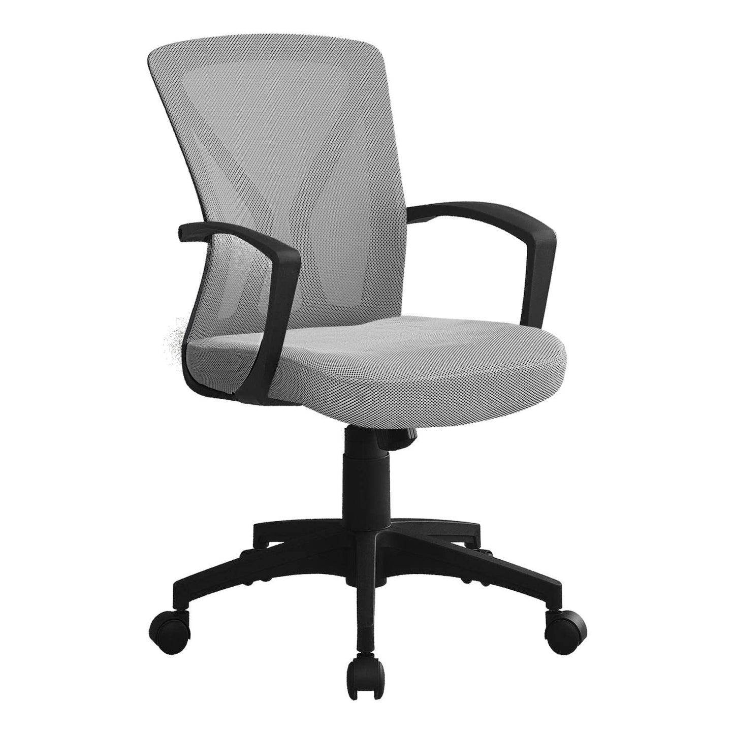 Monarch Specialties Office Chair, Swivel, Ergonomic, Armrests, Computer Desk, Work, Grey Mesh