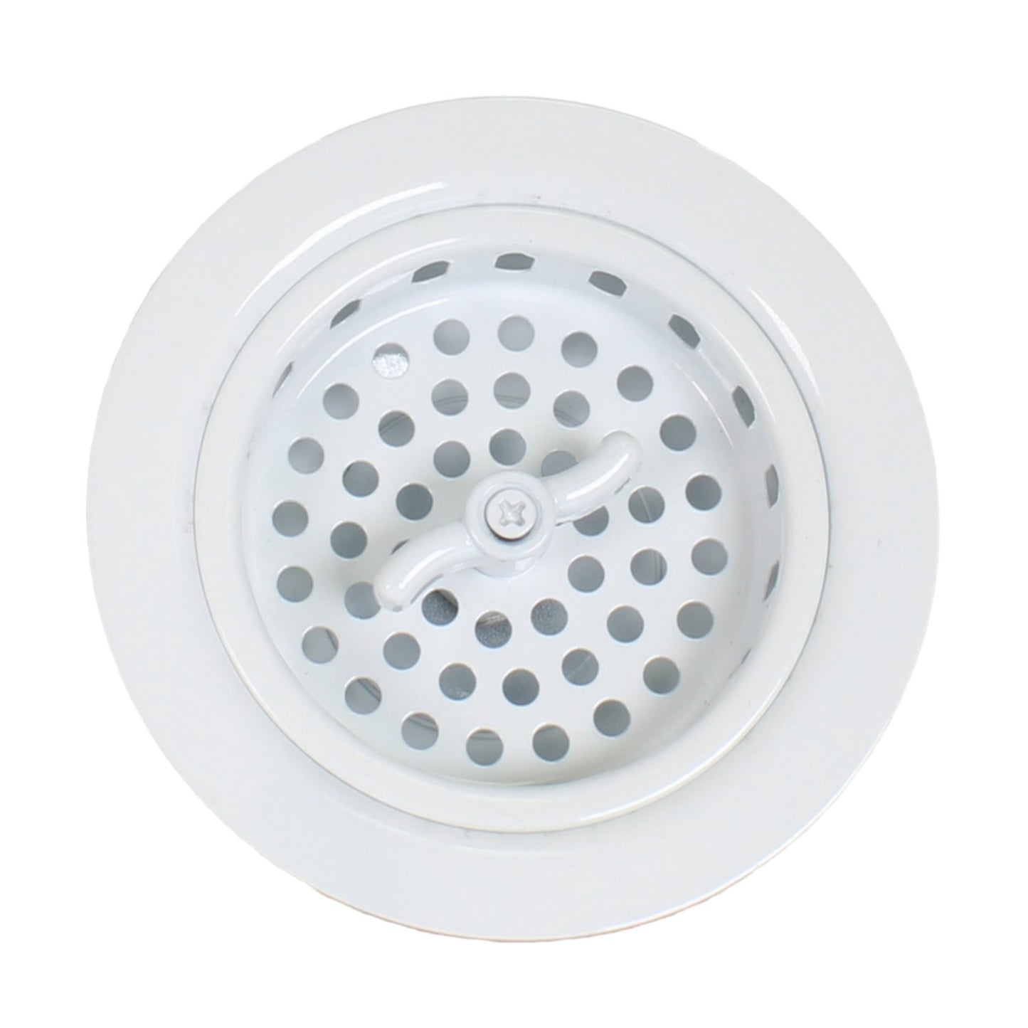 Mr. Scrappy 3.5" Drain Assembly with Basket Strainer, White 21-DSB-WH