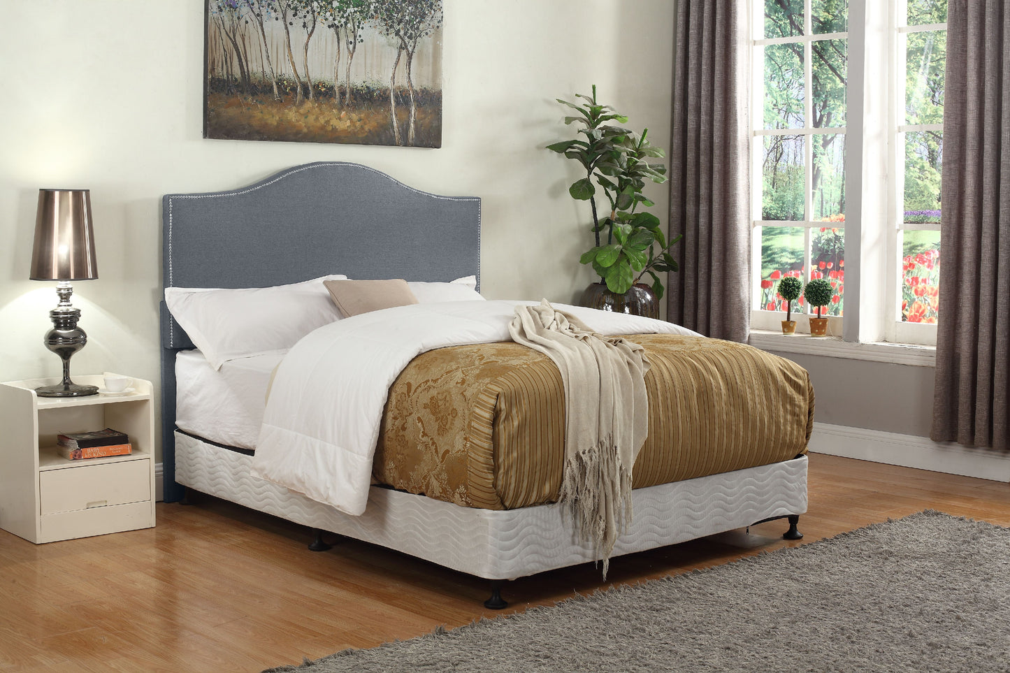 Mudge Upholstered Panel Headboard