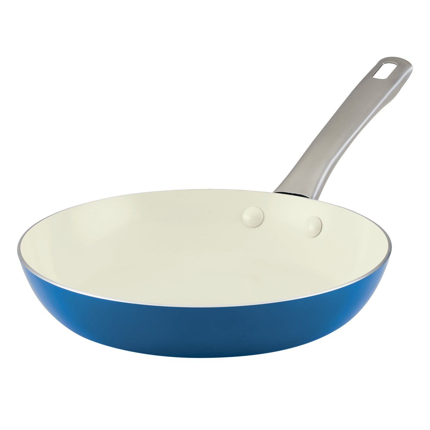 Farberware Vibrance 10 Inch Ceramic Nonstick Frying Pan, Dishwasher Safe and Oven Safe to 500°F, Blue