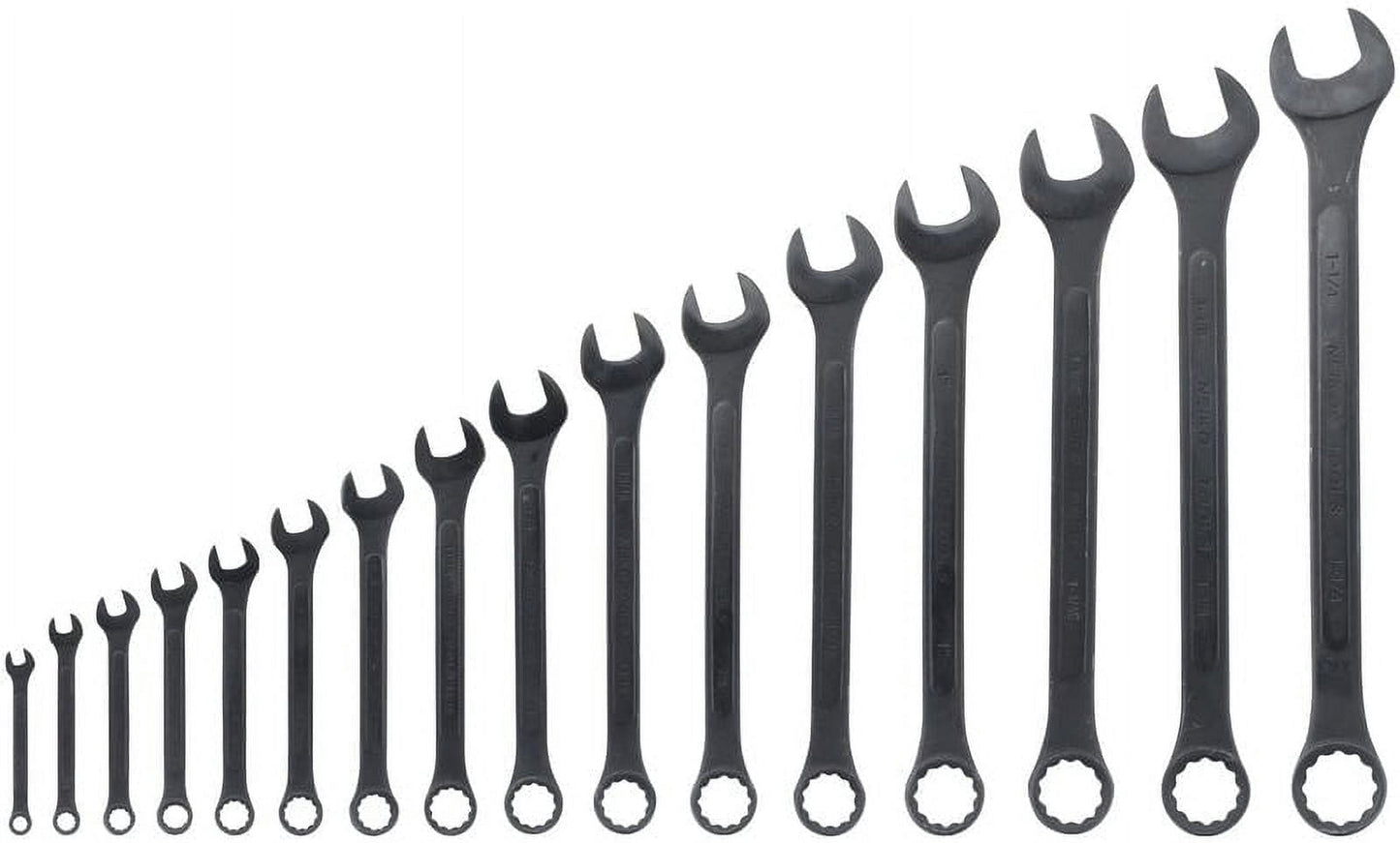 Neiko 03574A Jumbo Combination Wrench Set | 16 Piece | SAE | 1/4†to 1-1/4†| Raised Panel Construction