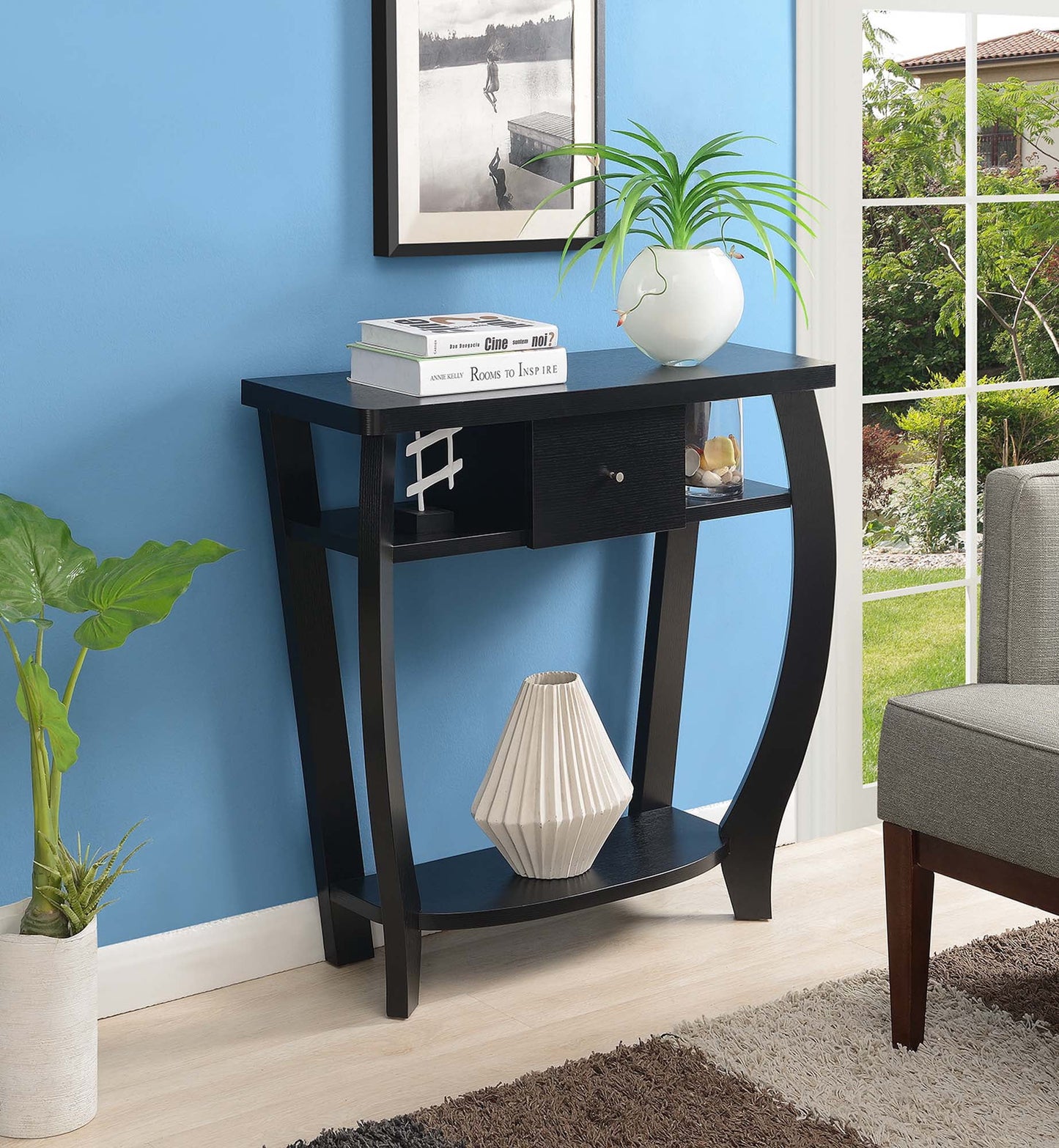 Convenience Concepts Newport Dorchester Console Table, Multiple Finishes