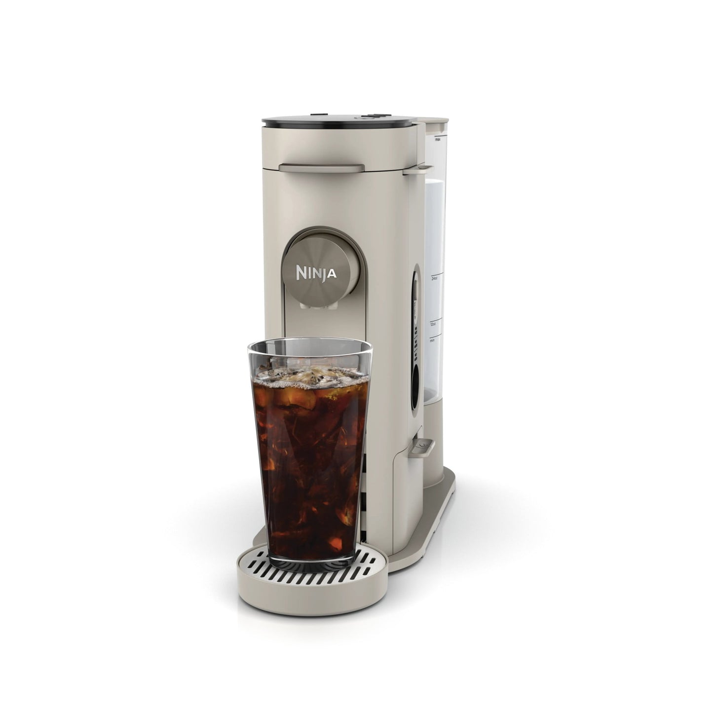 Ninja Pods & Grounds Hot & Iced Single-Serve Coffee Maker, K-Cup Pod Compatible, Rapid Cold Brew, PB045ST, Stone