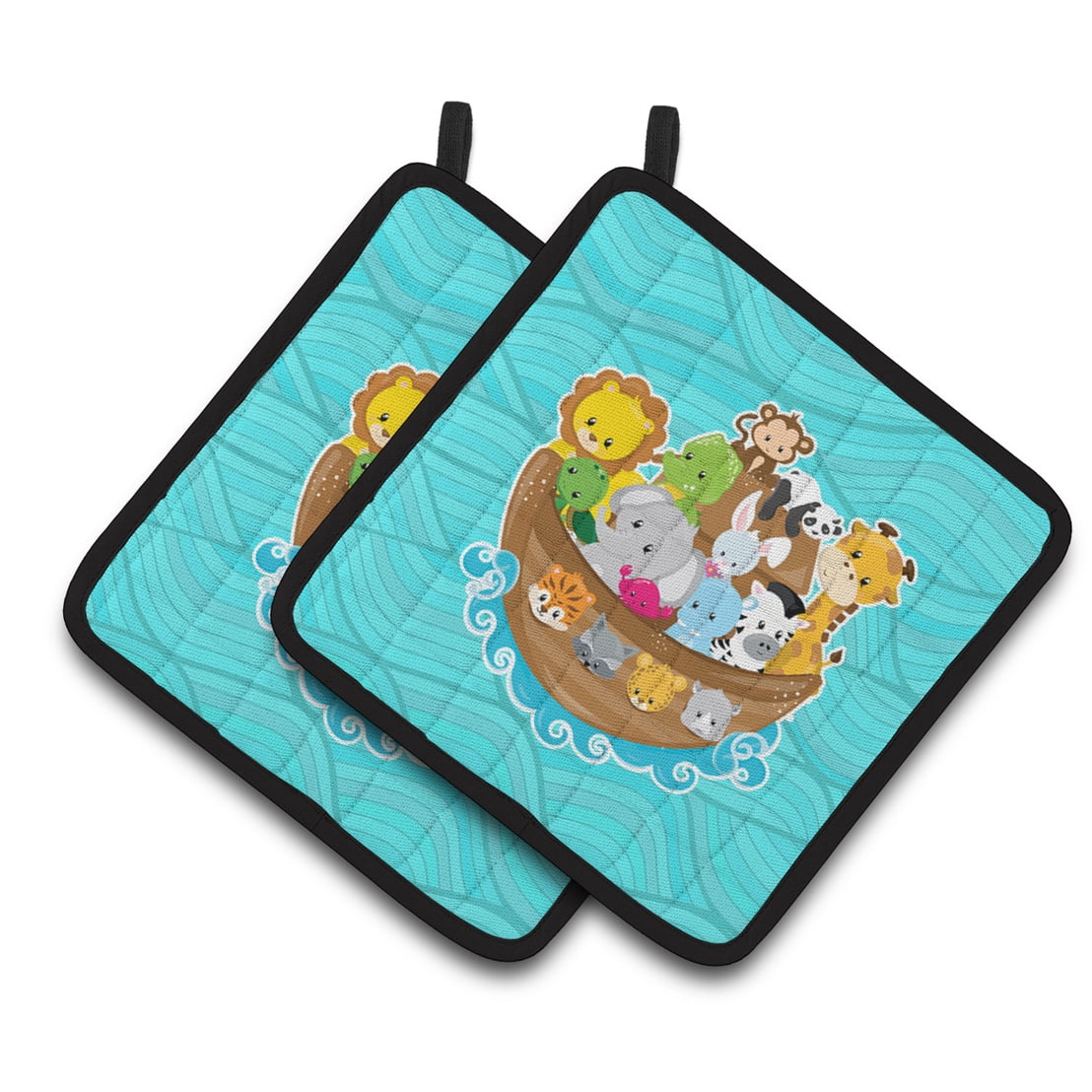 Noah's Ark Pair of Pot Holders