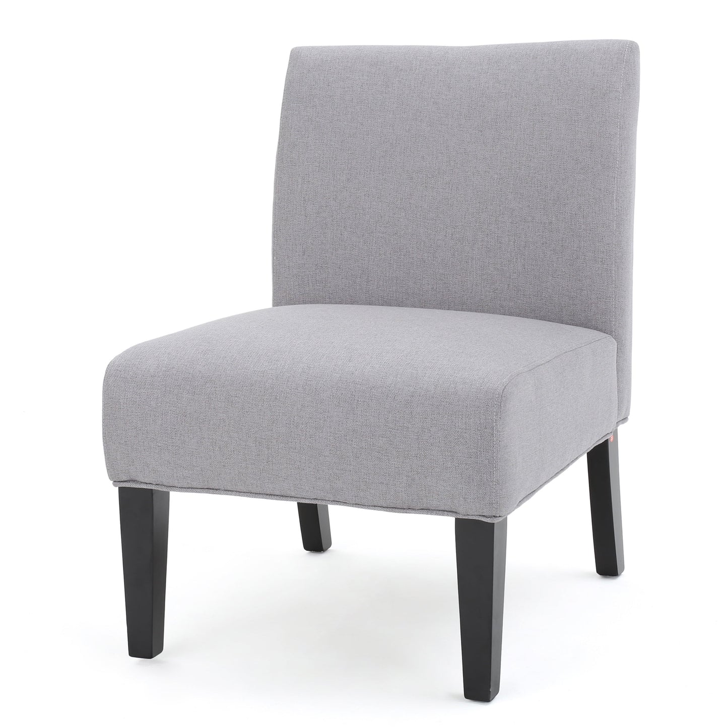 Noble House Cassandra Silla Pantufla de Tela, Gris Claro y Negro