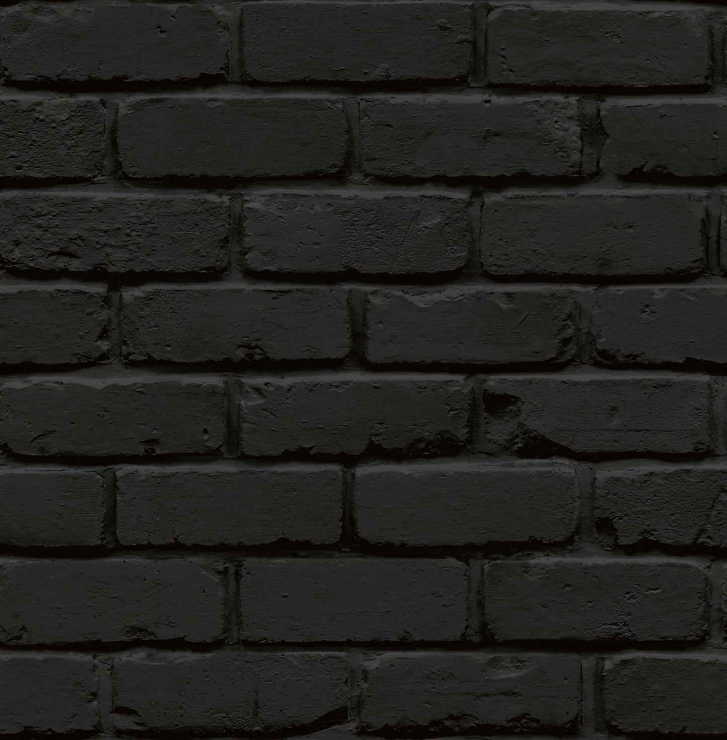 NuWallpaper Black Amsterdam Brick Peel & Stick Wallpaper, 216" x 20.5", for Home Decoration