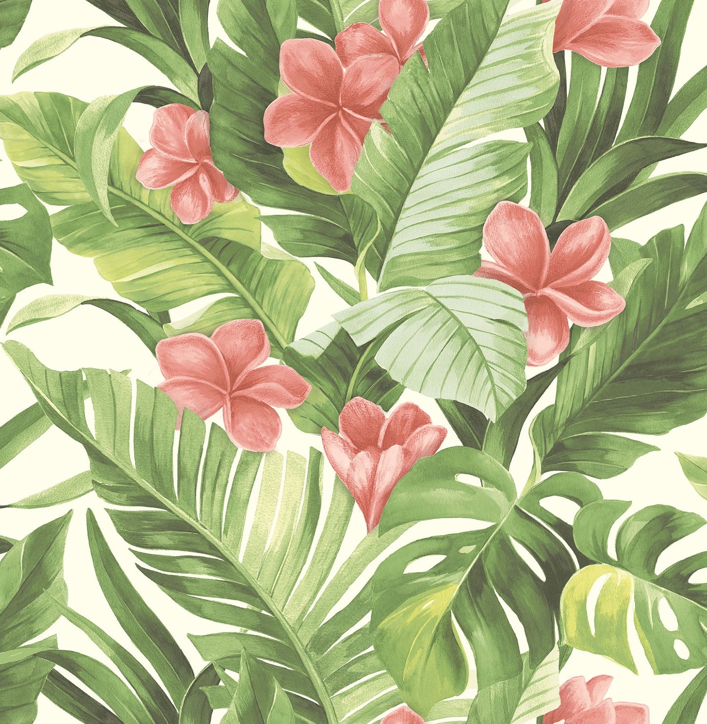 NuWallpaper Tropical Paradise Vinyl Peel And Stick Wallpaper, 216-in by 20.5-in, 30.75 sq. ft.