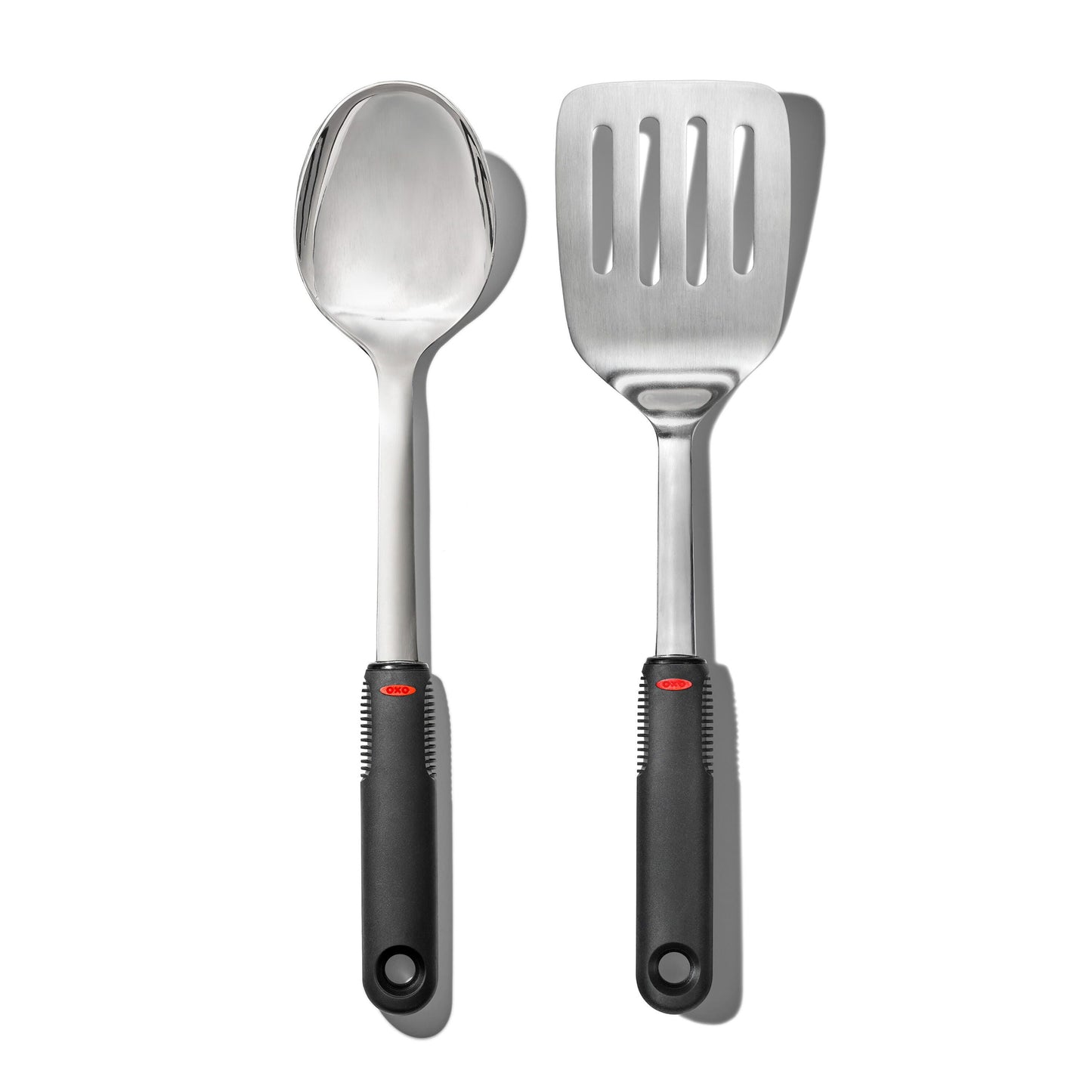 OXO SoftWorks Stainless Steel 2-Piece Cooking Utensil Set – Turner & Spoon