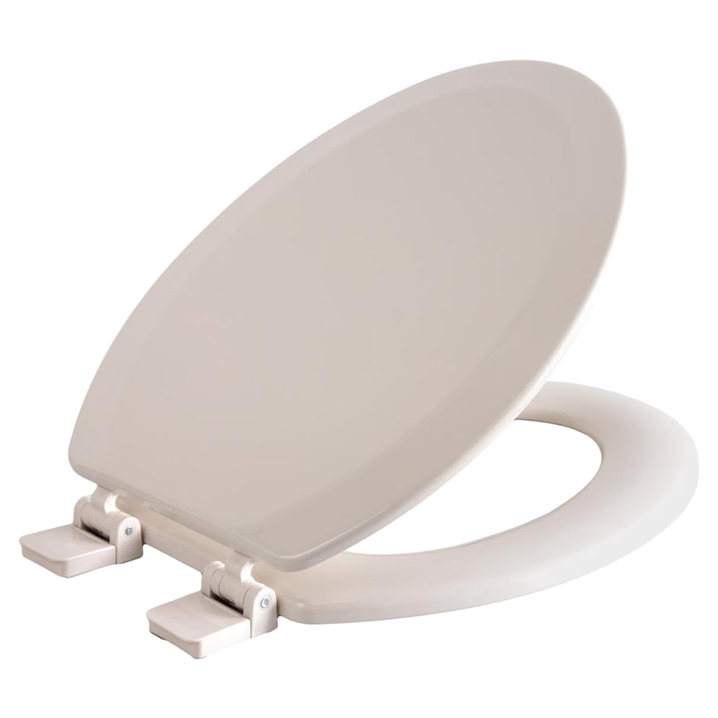 Oakbrook Collection Laurel Elongated Biscuit Wood Toilet Seat