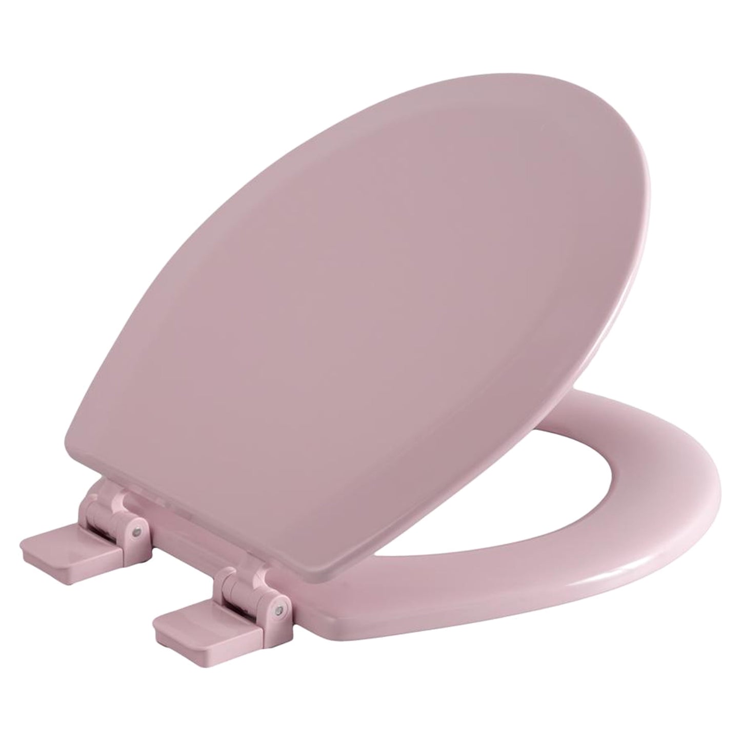 Oakbrook Collection Laurel Round Pink Wood Toilet Seat
