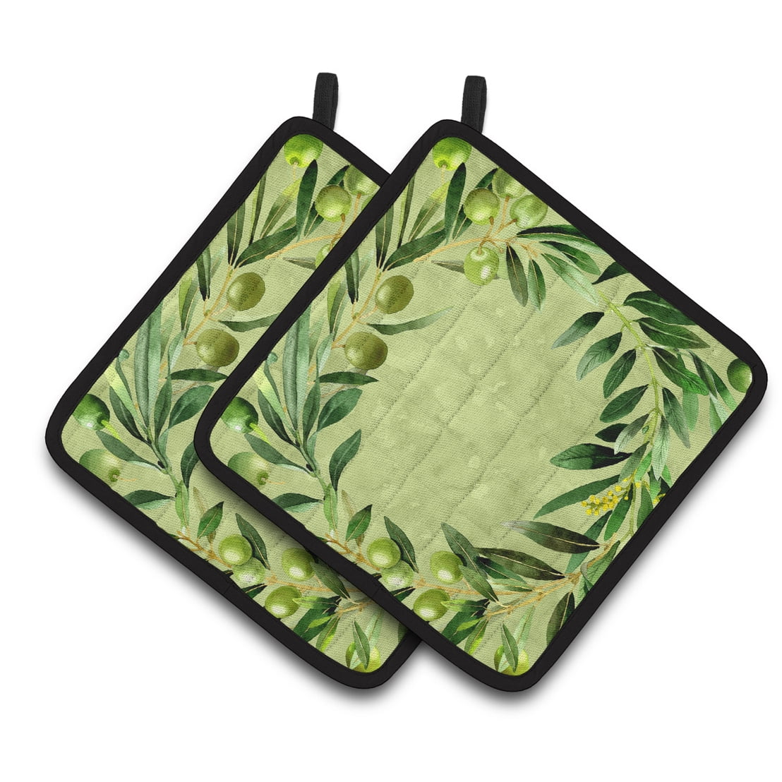 Olives Pair of Pot Holders