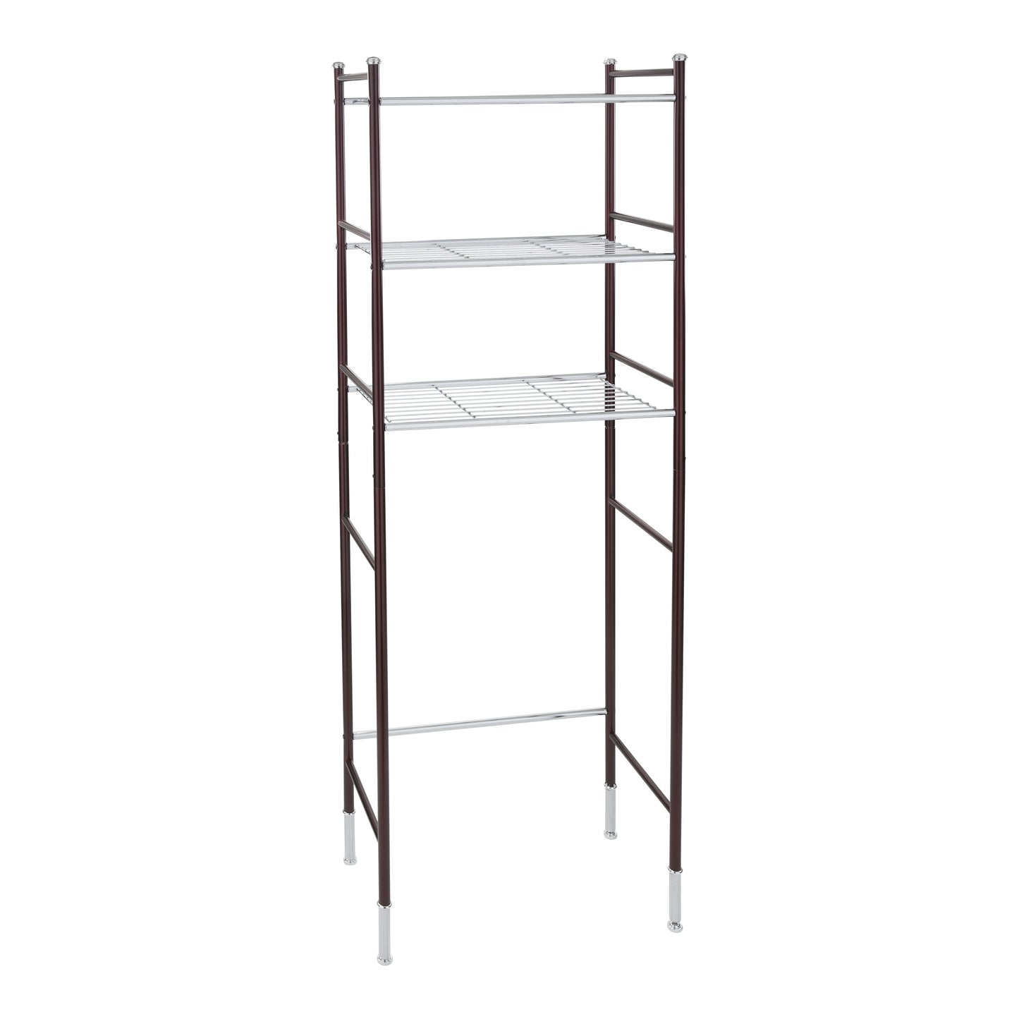Organize It All 3 Shelf Duplex Line Steel Tube over the Toilet Space Saver Storage Shelf Unit