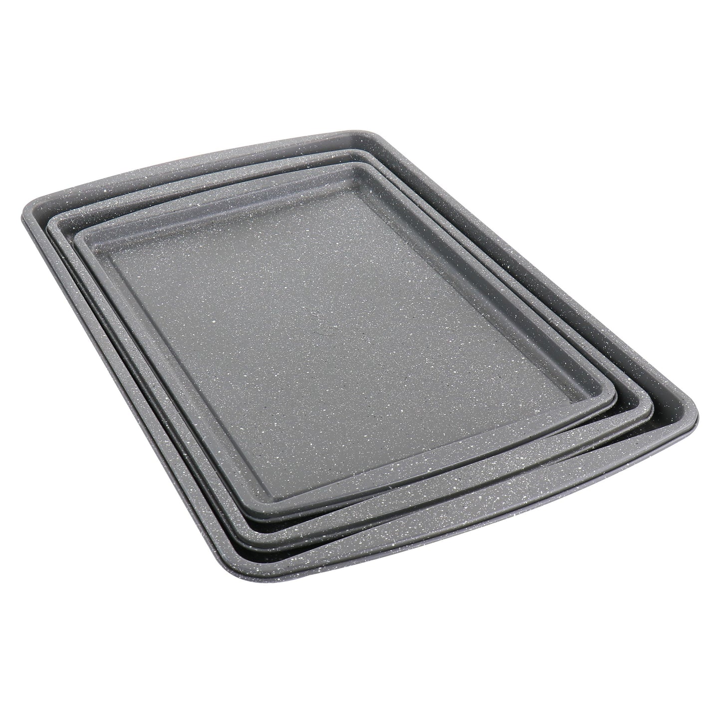 Oster 19.5" x 12.75" Carbon Steel Nonstick Cookie Sheet, (3 Pieces)