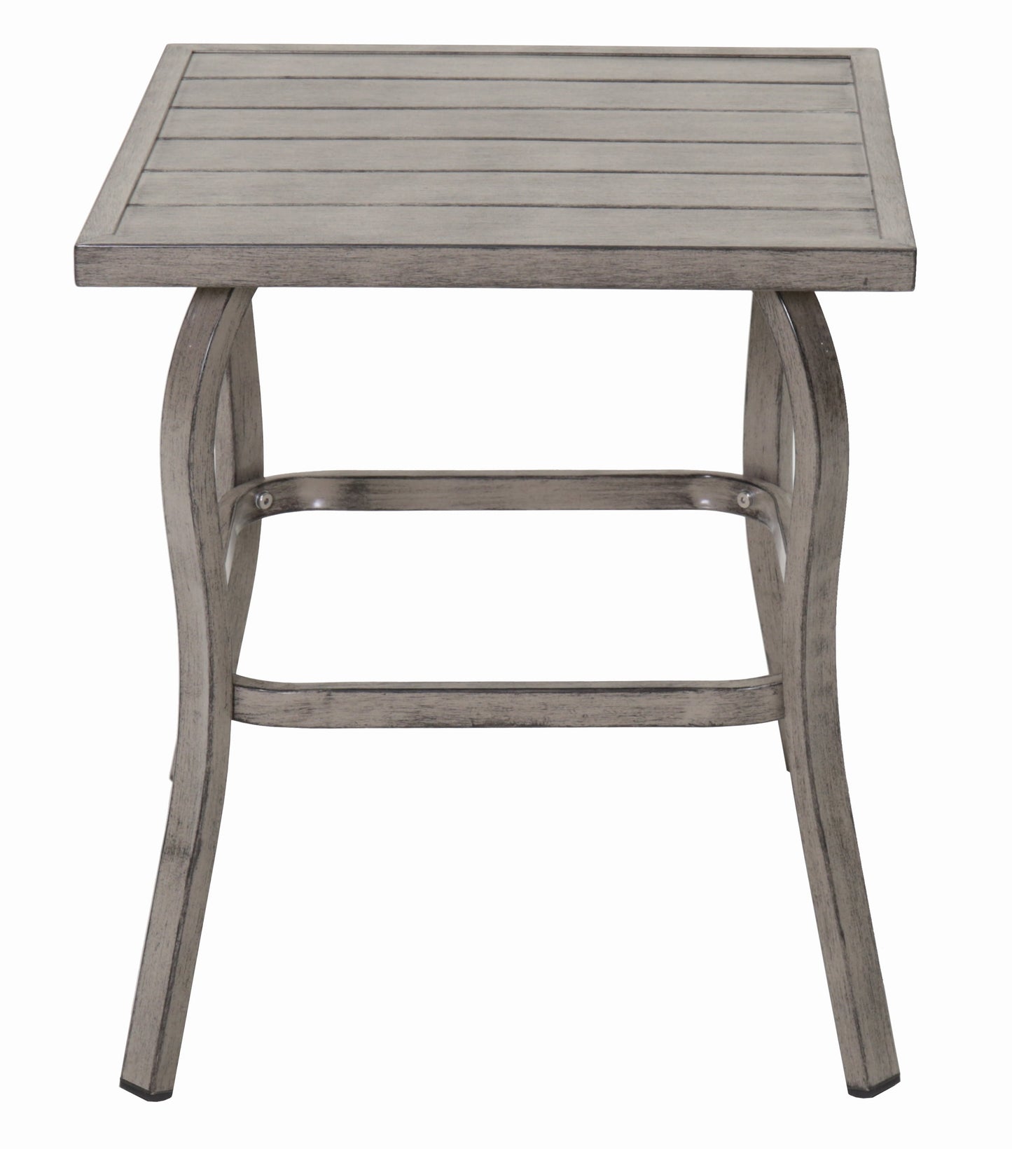 Outdoor Side Table, Sturdy Small Coffee End Table for Garden Patio Poolside, Grey