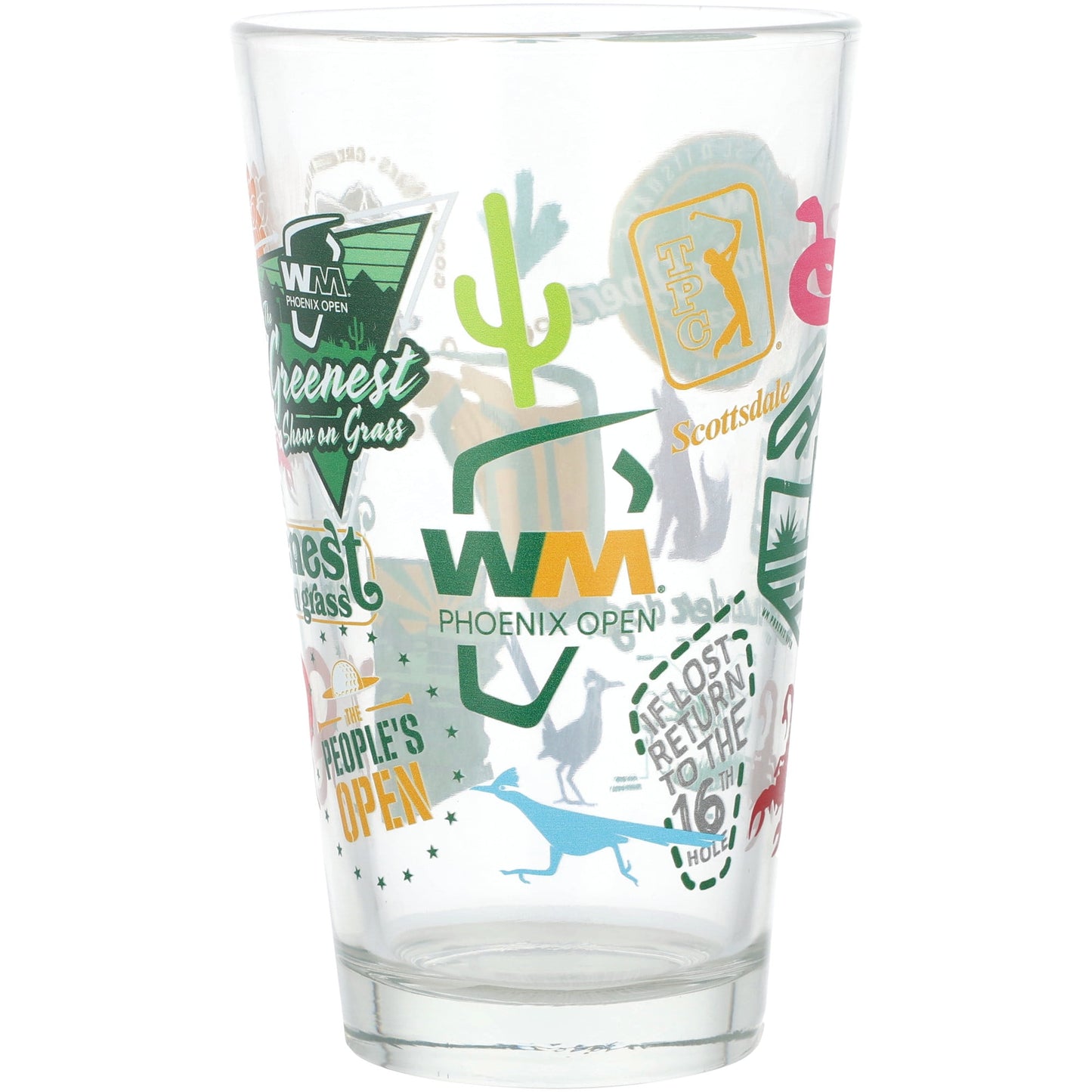 PGA Players Championship Pheonix Open Scatter Print 16 oz. Pint Glass - Officially Licensed PGA