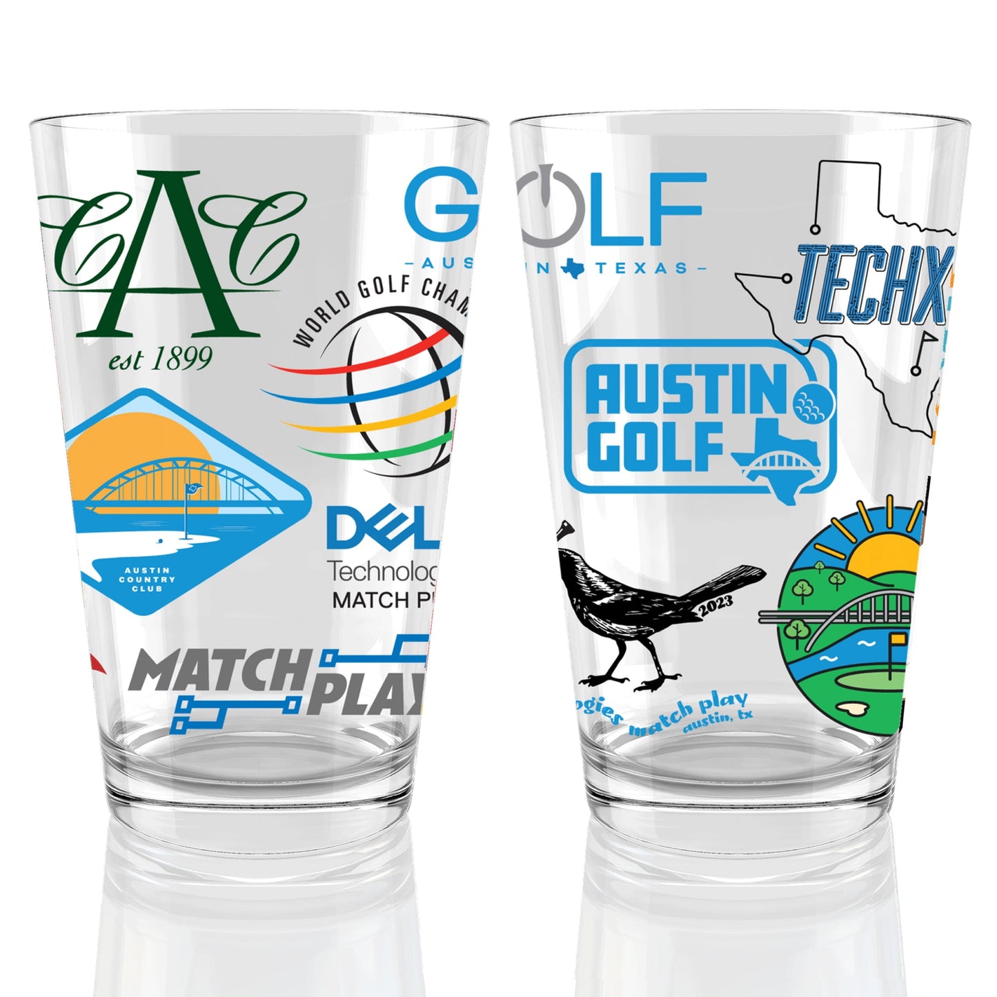 PGA Tour World Golf Championship Dell Technologies Match Play Tournament 16 oz. Pint Glass - Officially Licensed…