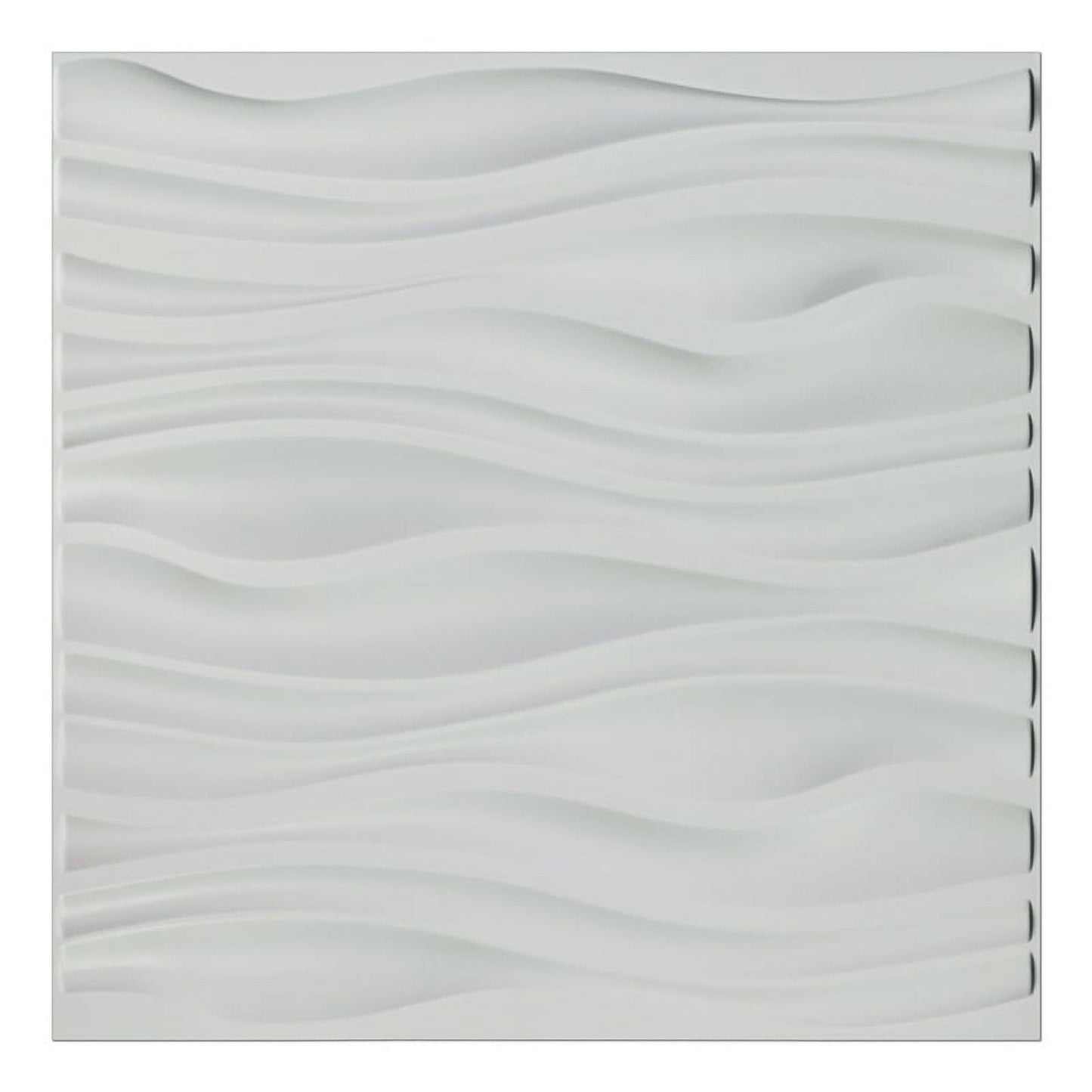 Art3d Wave Design IV 19.7 in. x 19.7 in. PVC 3D Wall Panel (12-Pack)