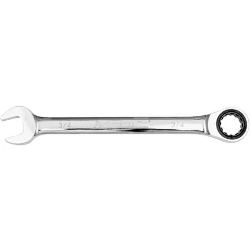 Performance Tool W30258 Professional Chrome Vanadium SAE 3/4" Ratcheting Wrench