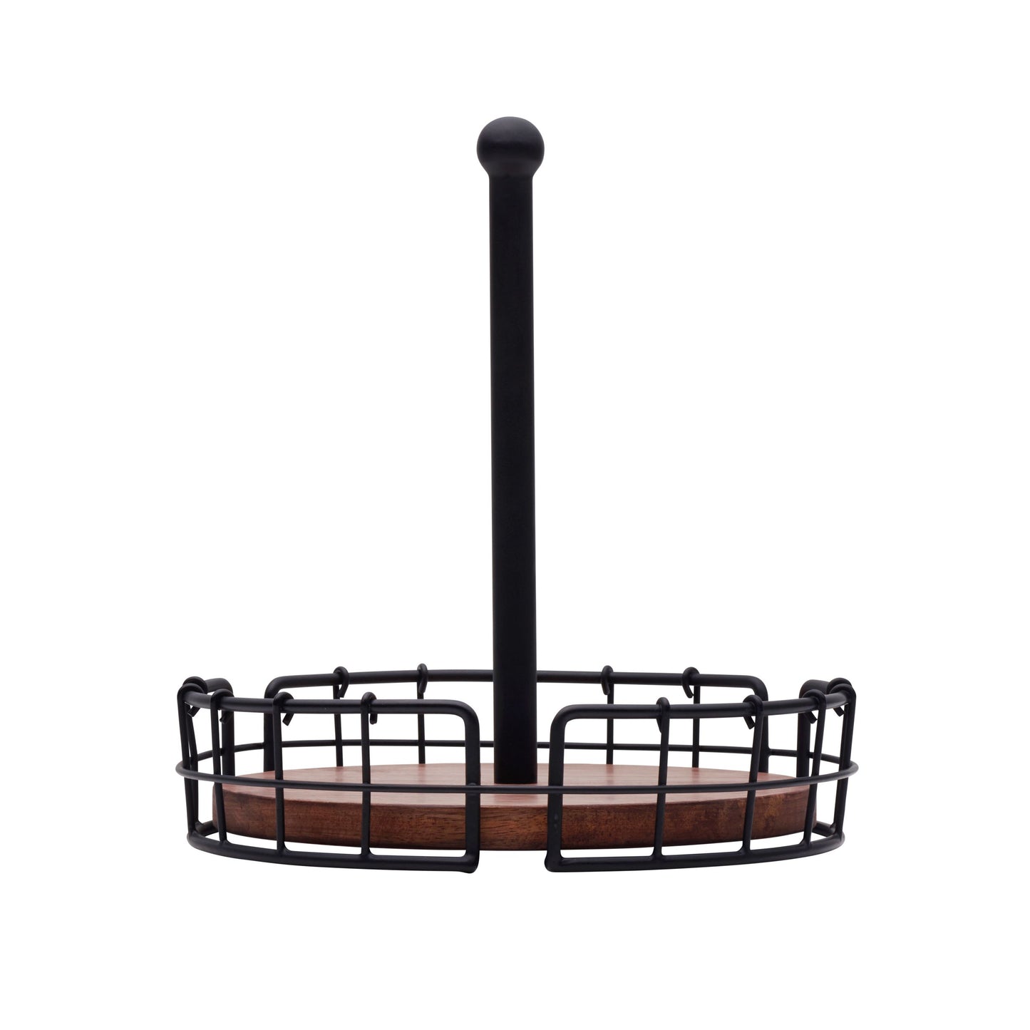 Pfaltzgraff Anvil Metal Wire Cage Condiment Table Caddy, Black
