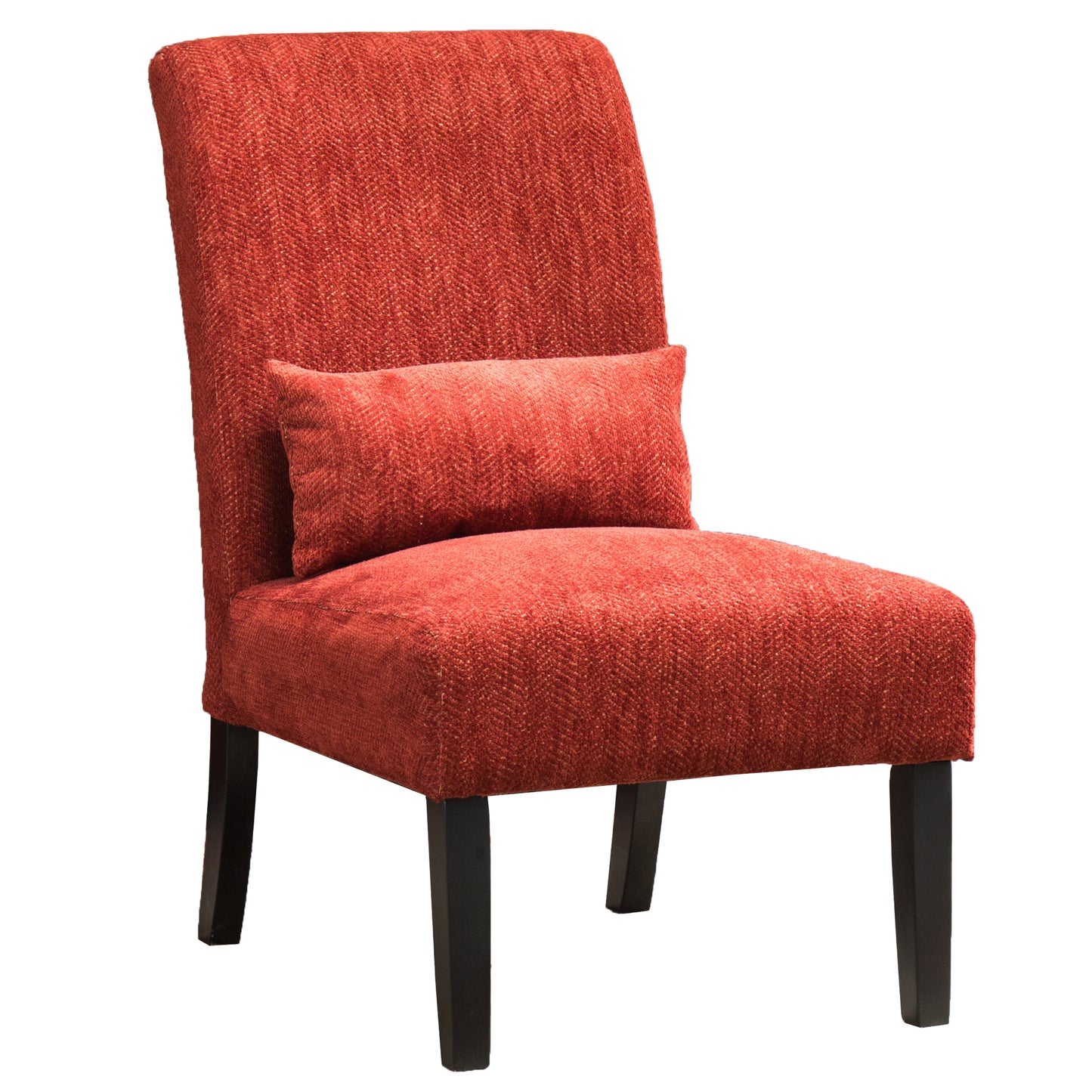 Roundhill Furniture Pisano Chenille Armless Contemporary Accent Chair