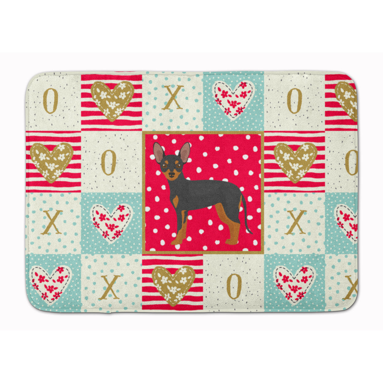 Prague Ratter Love Machine Washable Memory Foam Mat