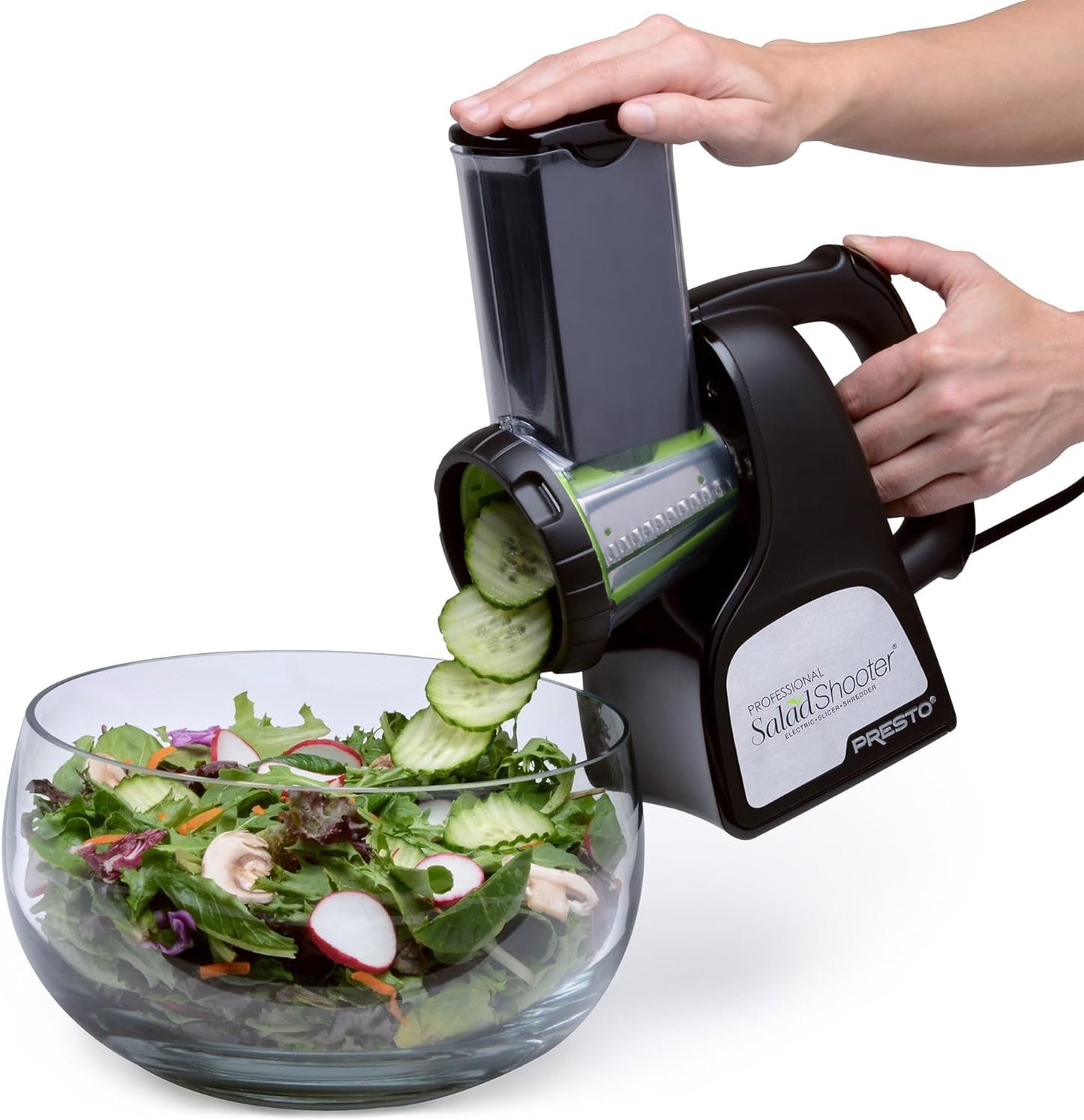 Presto Professional SaladShooter Electric Slicer/Shredder, Black