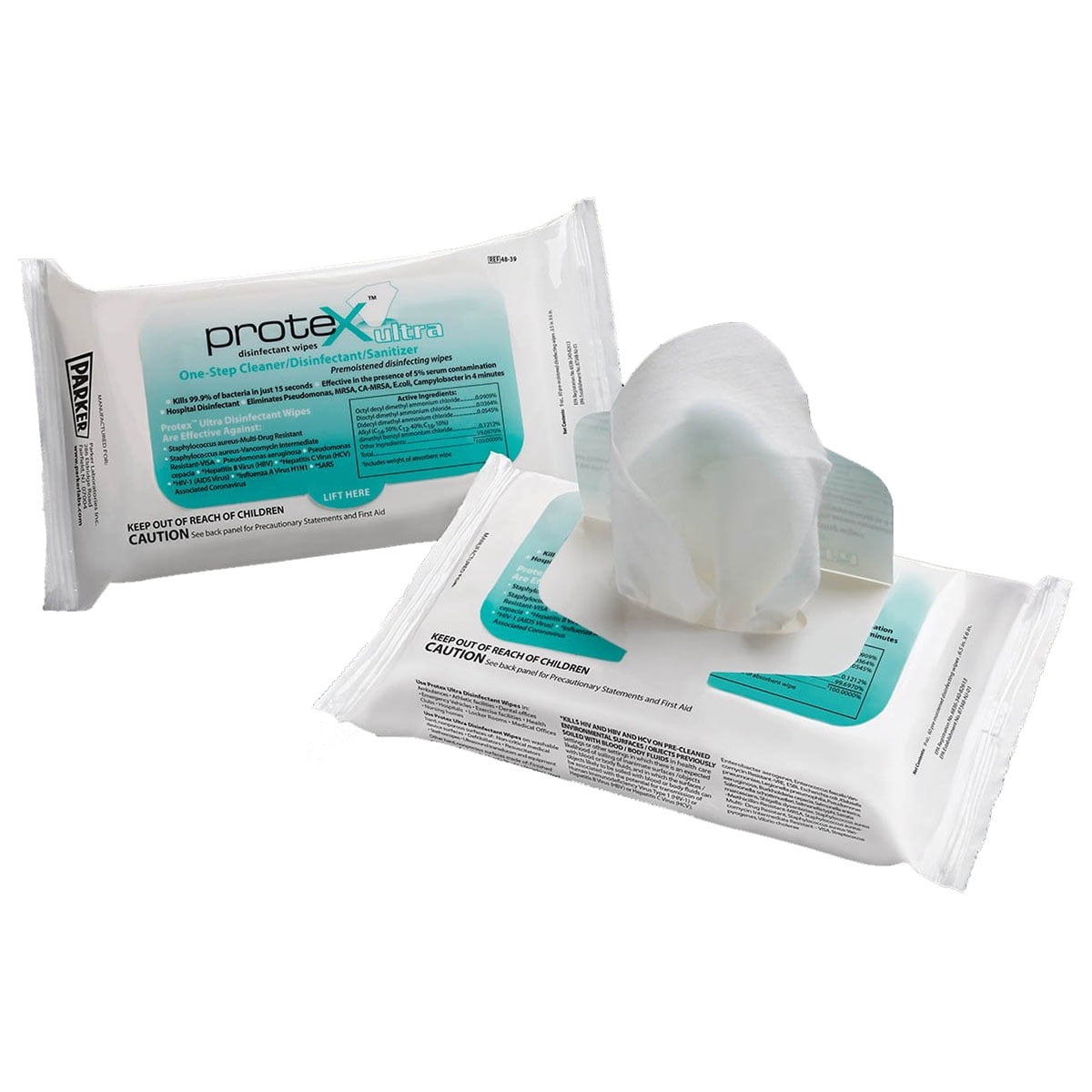 Protex Ultra, Disinfectant, 7" x 10", Softpack of 80, Each