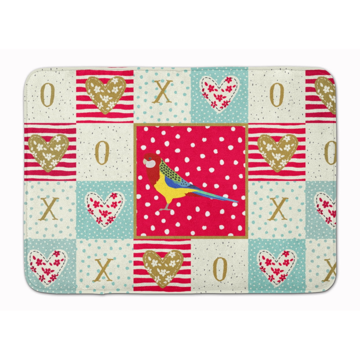 Rosella Love Machine Washable Memory Foam Mat Red