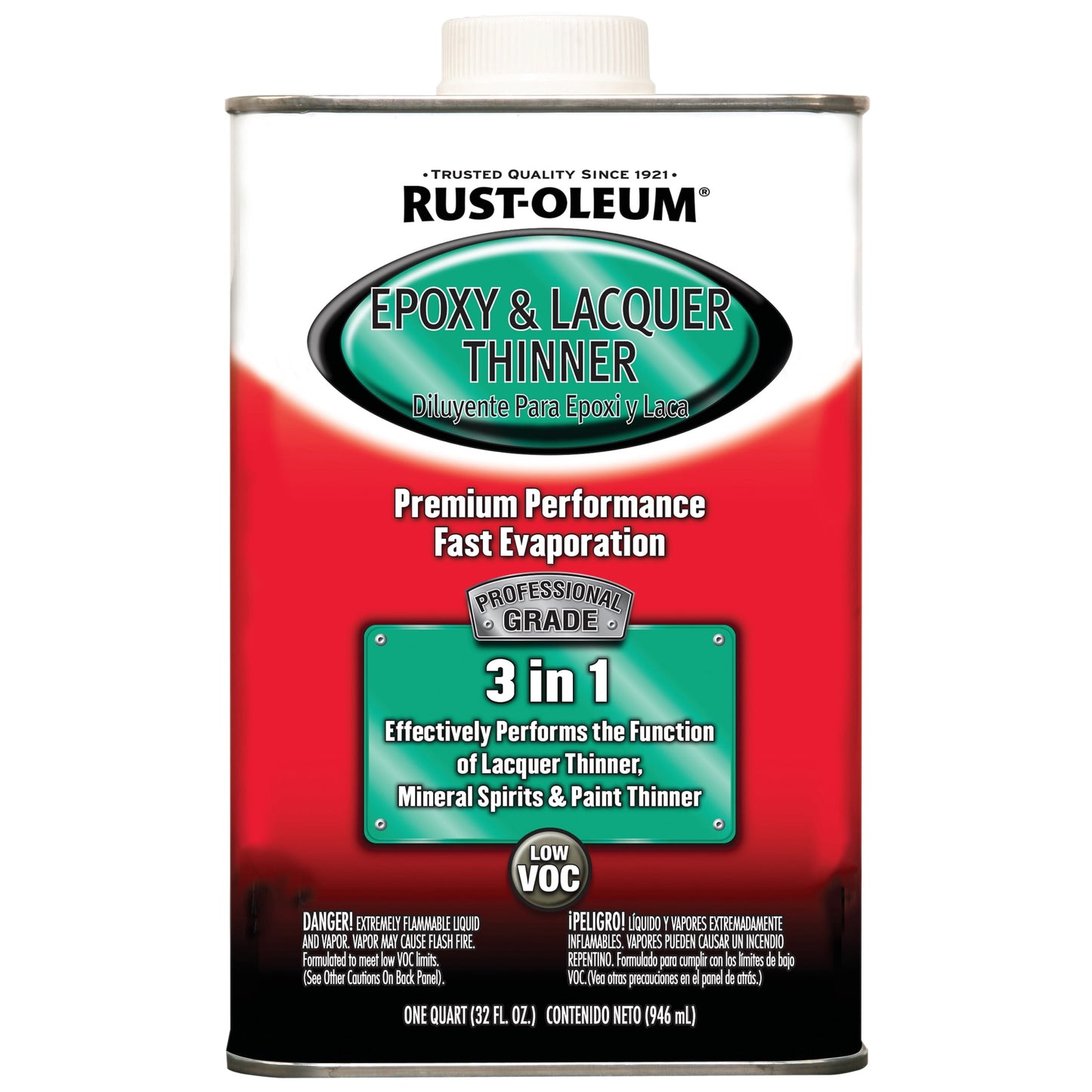 4 Pack, Rust-Oleum Automotive Professional Grade Multi-Purpose Solvent-261194, Quart