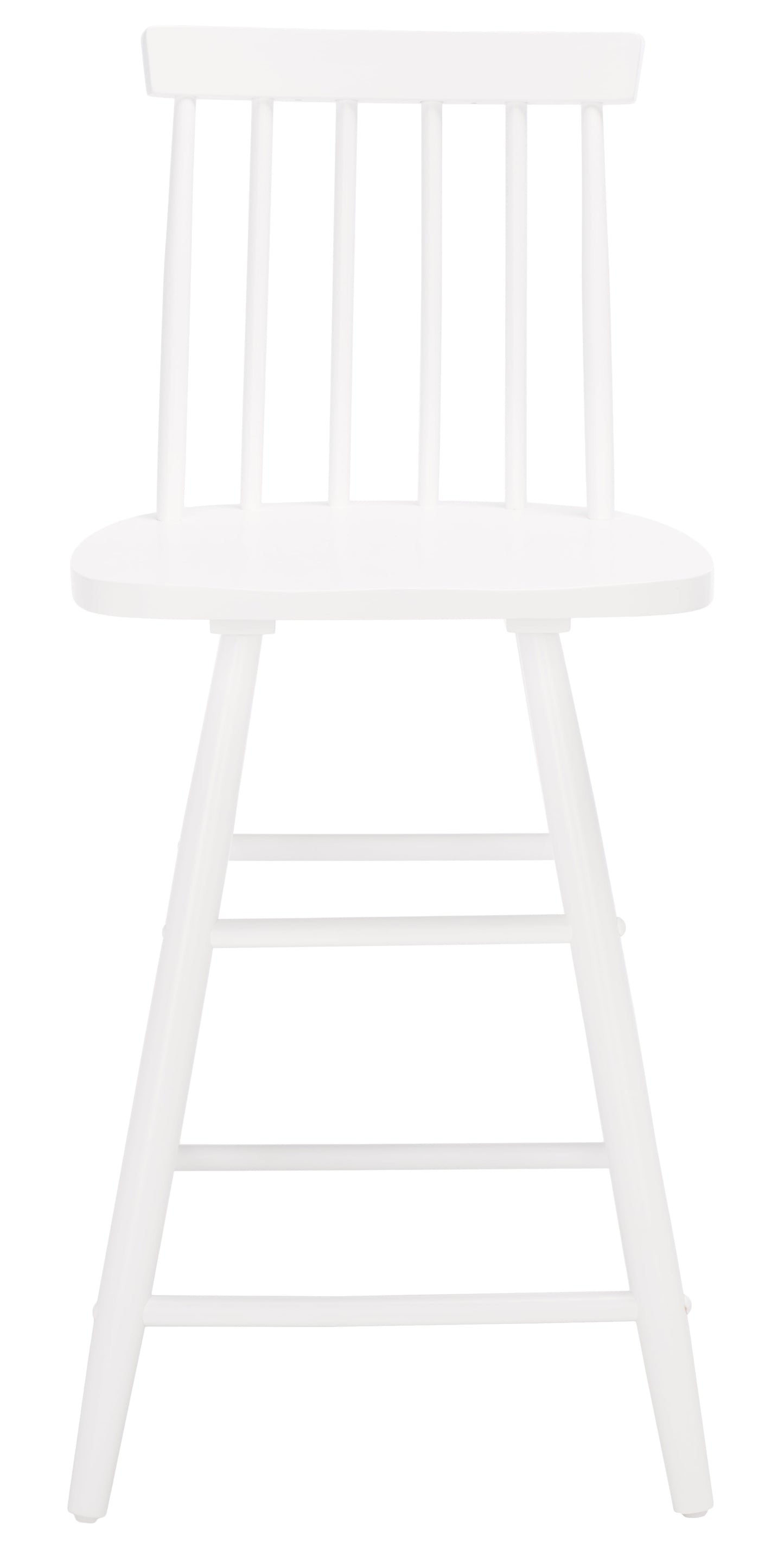 SAFAVIEH May Modern Style Wood Counter Stool, White (16.7 in. W x 16.7 in. D x 37.8 in. H)