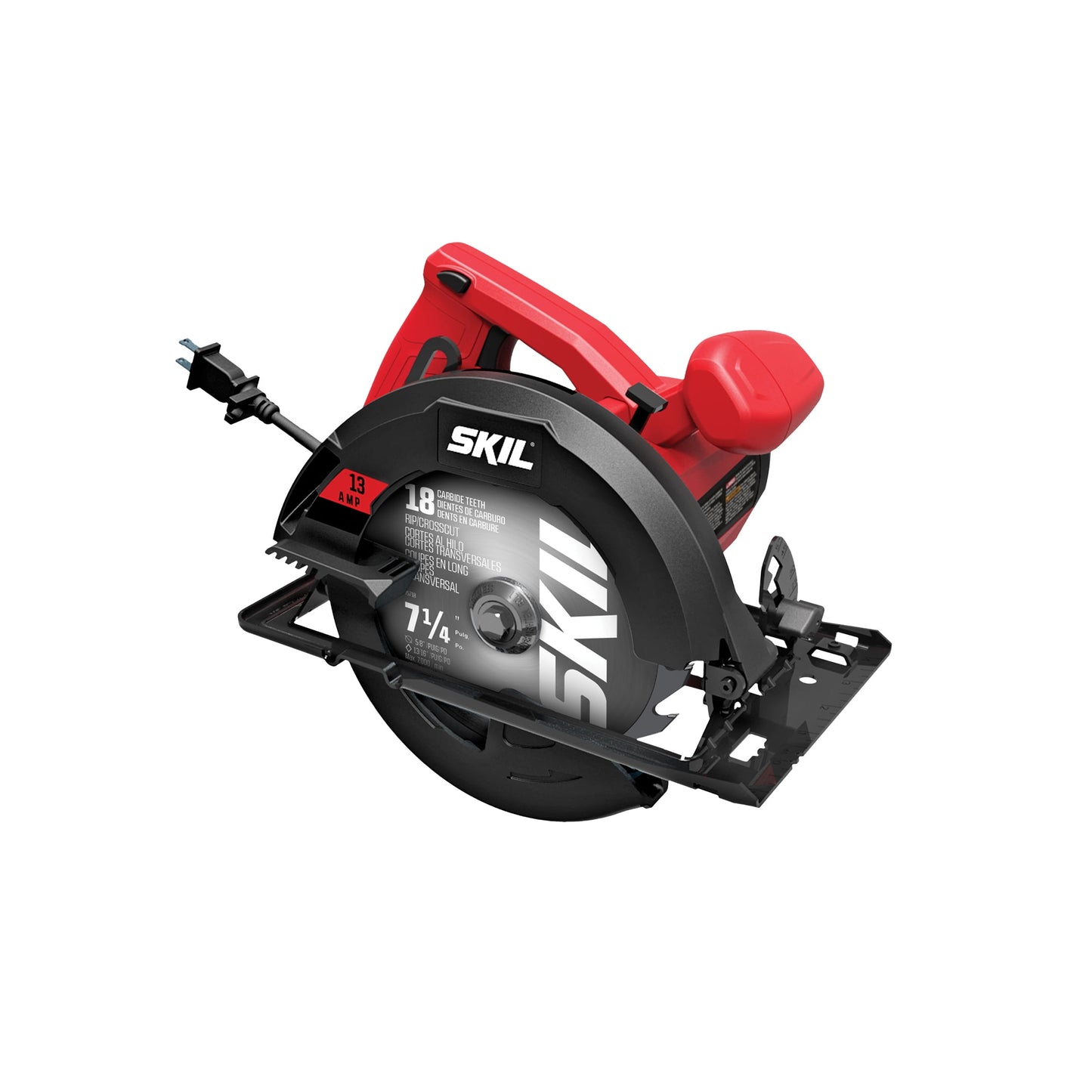 SKIL 7- 1/4 inch Corded Circular Saw 13 Amp with Spindle Lock and Integrated Dust Blower 5080-01