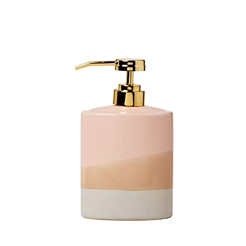 SKL Home Alanya Dispensador de Loción/jabón, Rosa, 10.34 oz