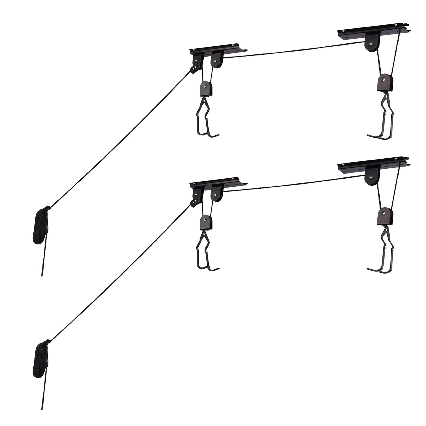 Rad Cycle Garage Hoist Pulley Bike Hanger Set of 2 for Overhead Ceiling Storage