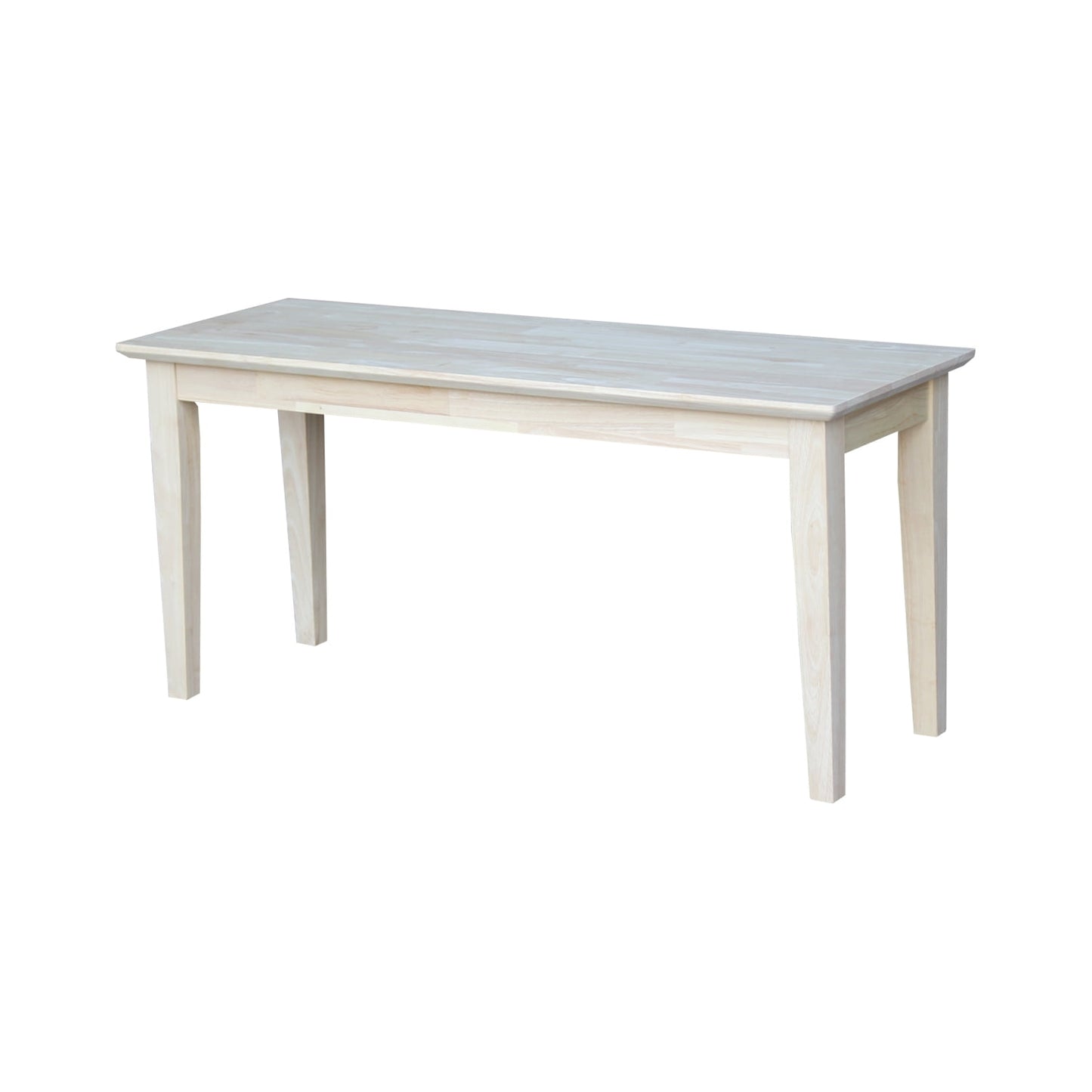 Shaker Styled Bench Washed Gray Taupe