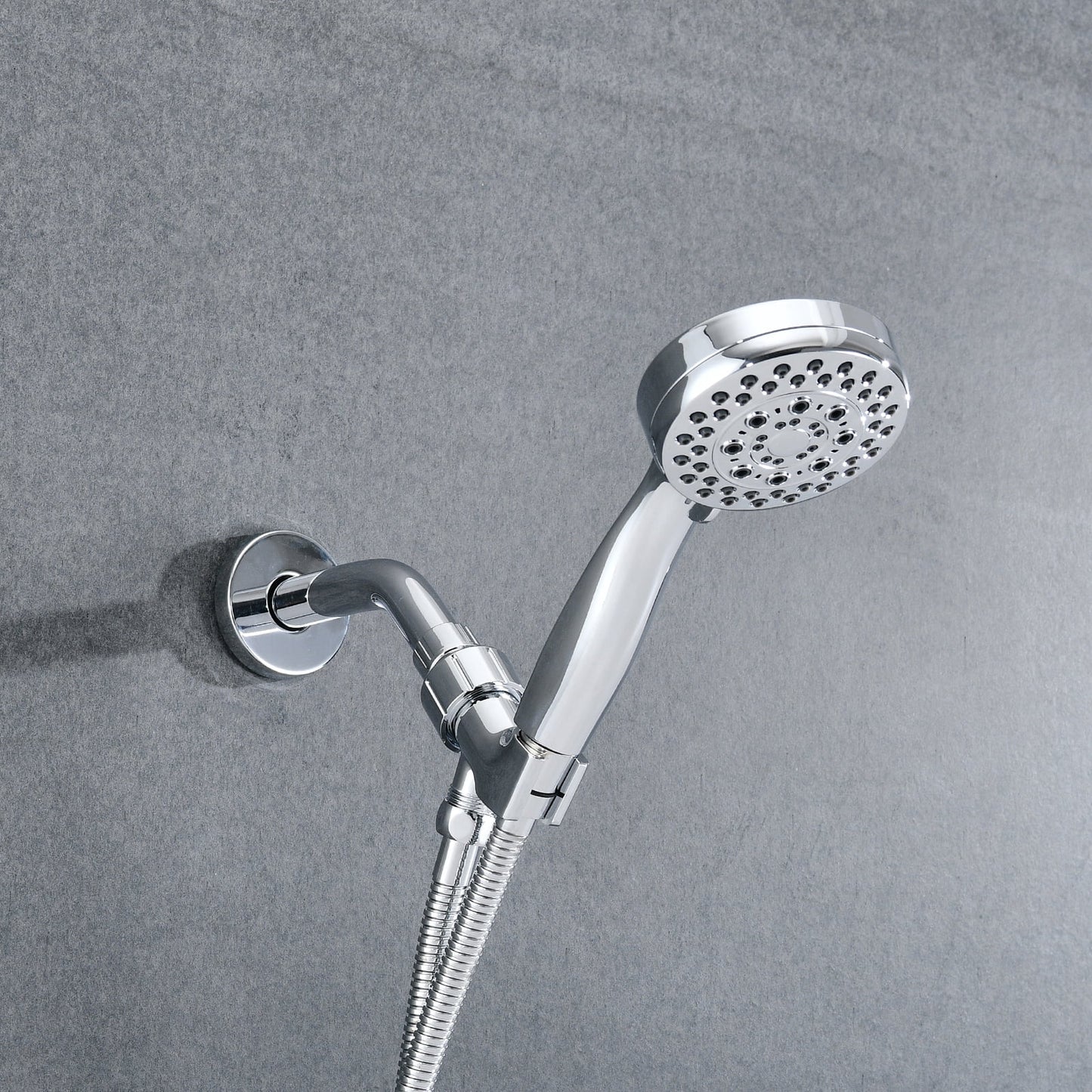 Shower Head,5 Mode Adjustable Settings Handheld Shower Head with Hose High Pressure Shower Heads,Chrome